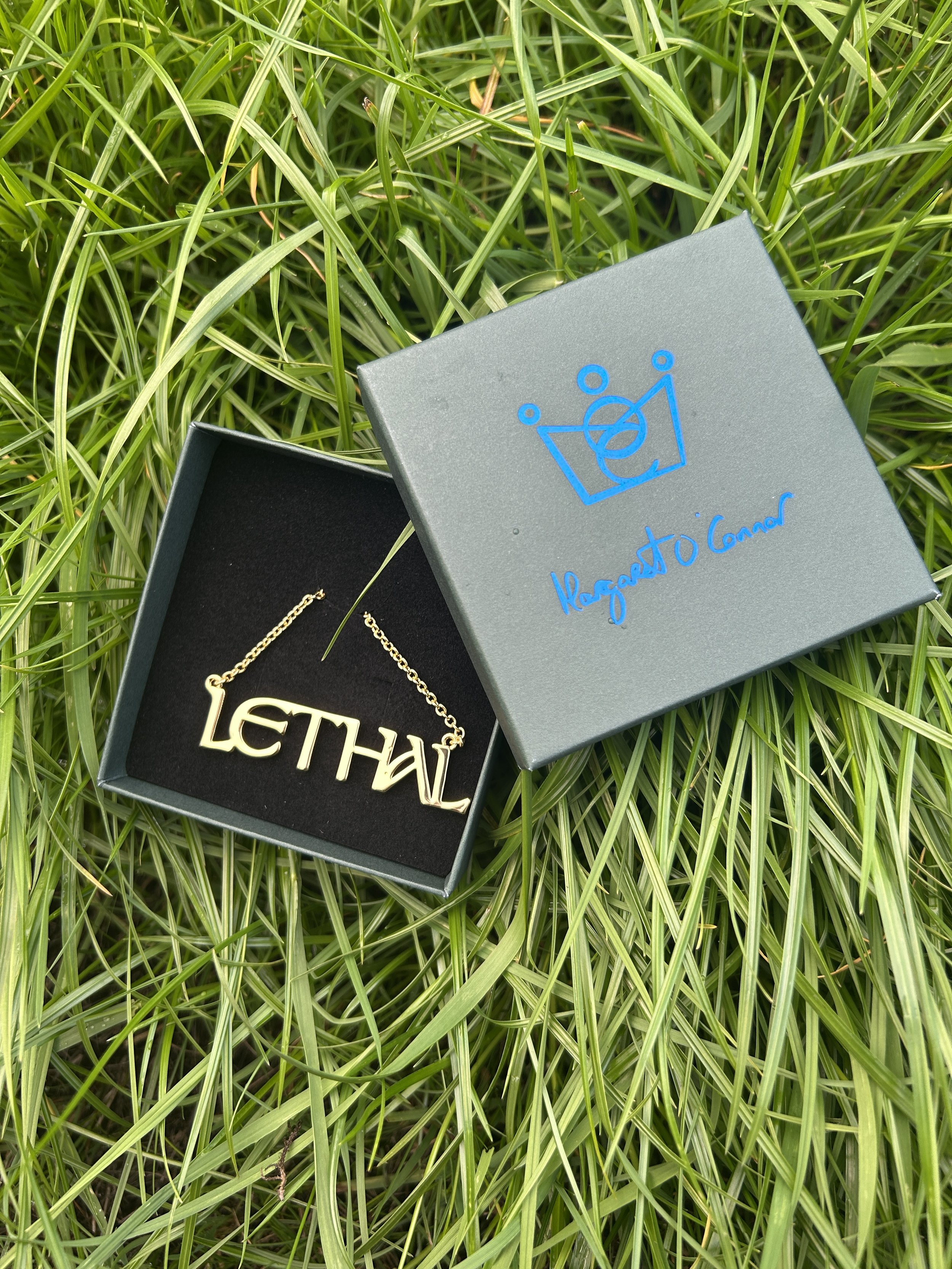 LETHAL (large) gold plates 64MM (BIG)