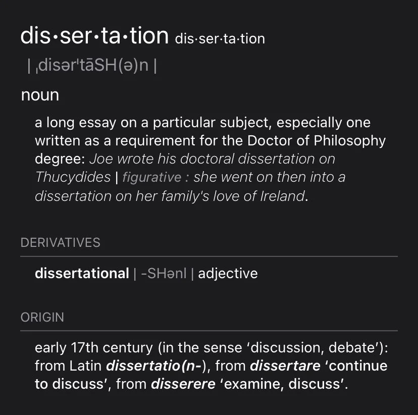 The Dissertation