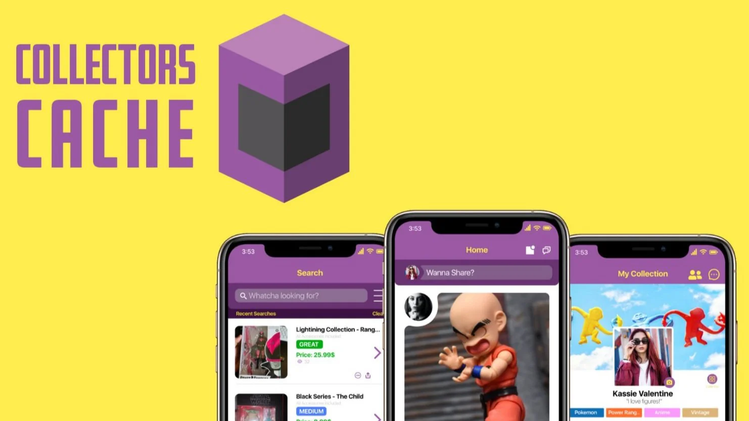 Collectors Cache - Mobile App Design