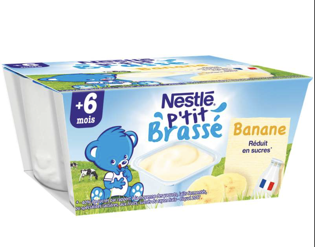 1 palette de P'tit Brassé Banane dès 6 mois