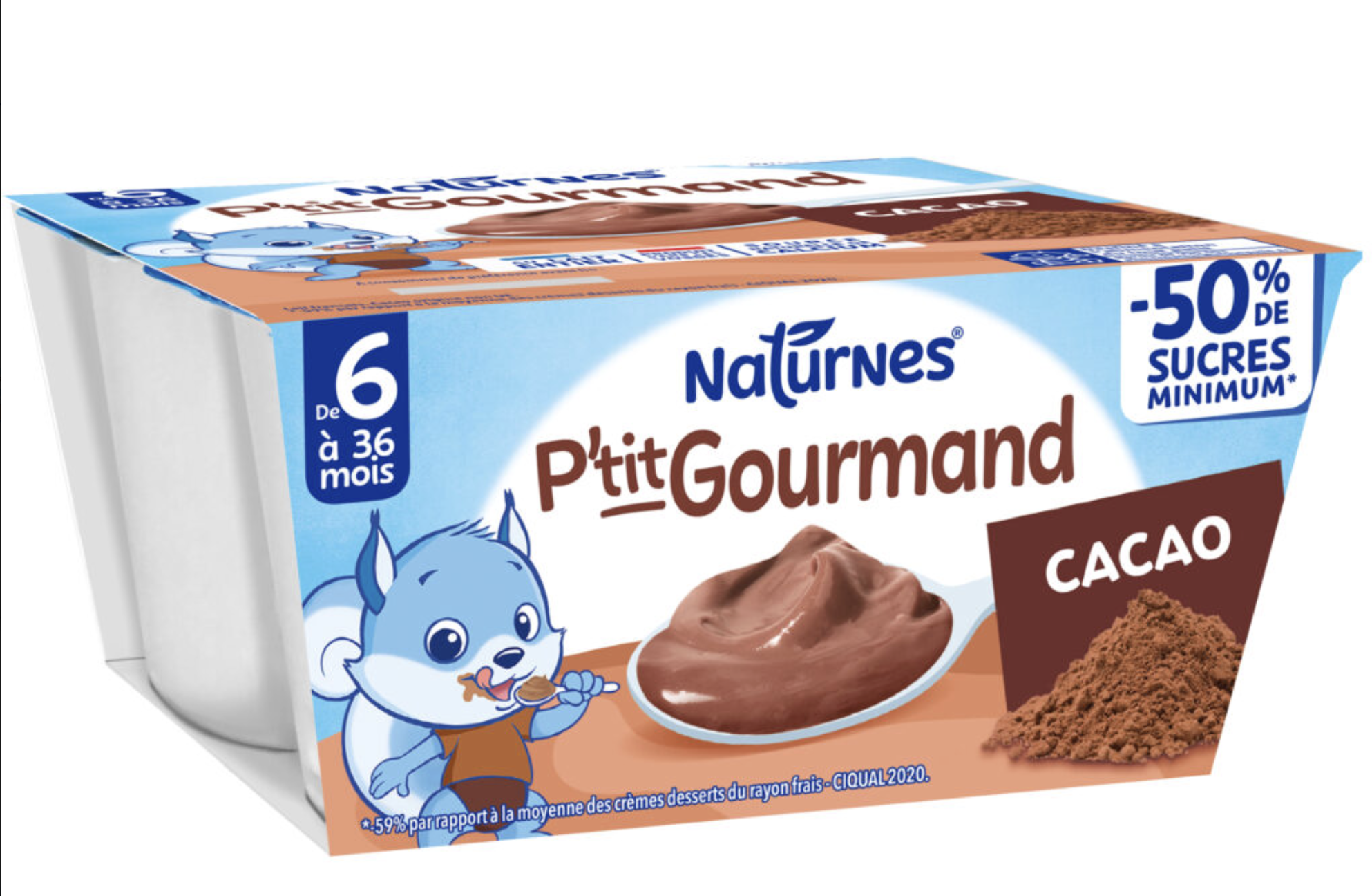 1 palette de P'tit Gourmand Cacao dès 6 mois