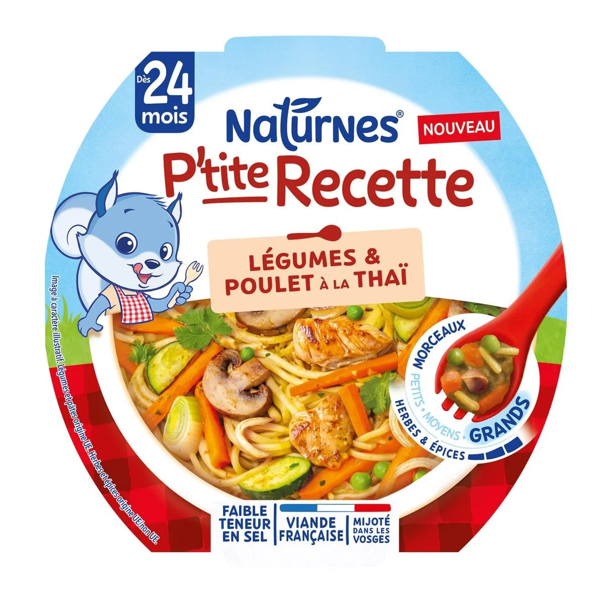 1 palette de P'tite recette poulet légumes thaï dès 6 mois