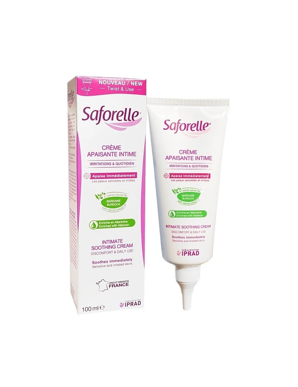 1 palette crèmes apaisantes intime Saforelle 40mL