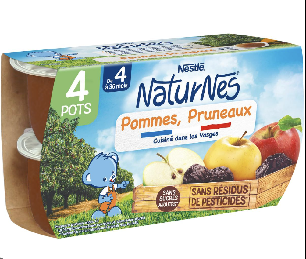 1 palette Compote Pomme Pruneaux dès 6 mois