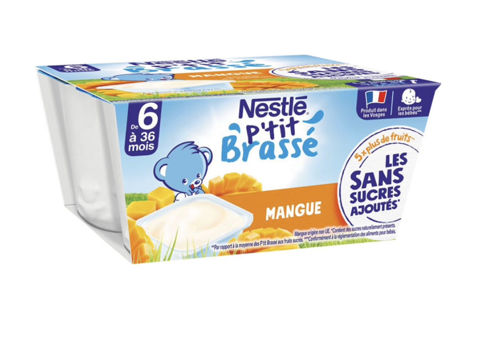 1 palette de P'tit Onctueux Fromage blanc / Mangue