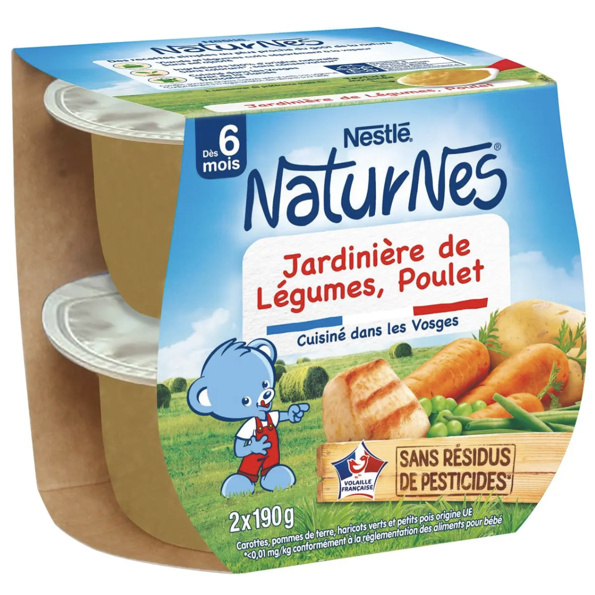 1 palette Jardinière de légumes et poulet dès 6 mois