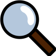 Loupe tenant un objet flou