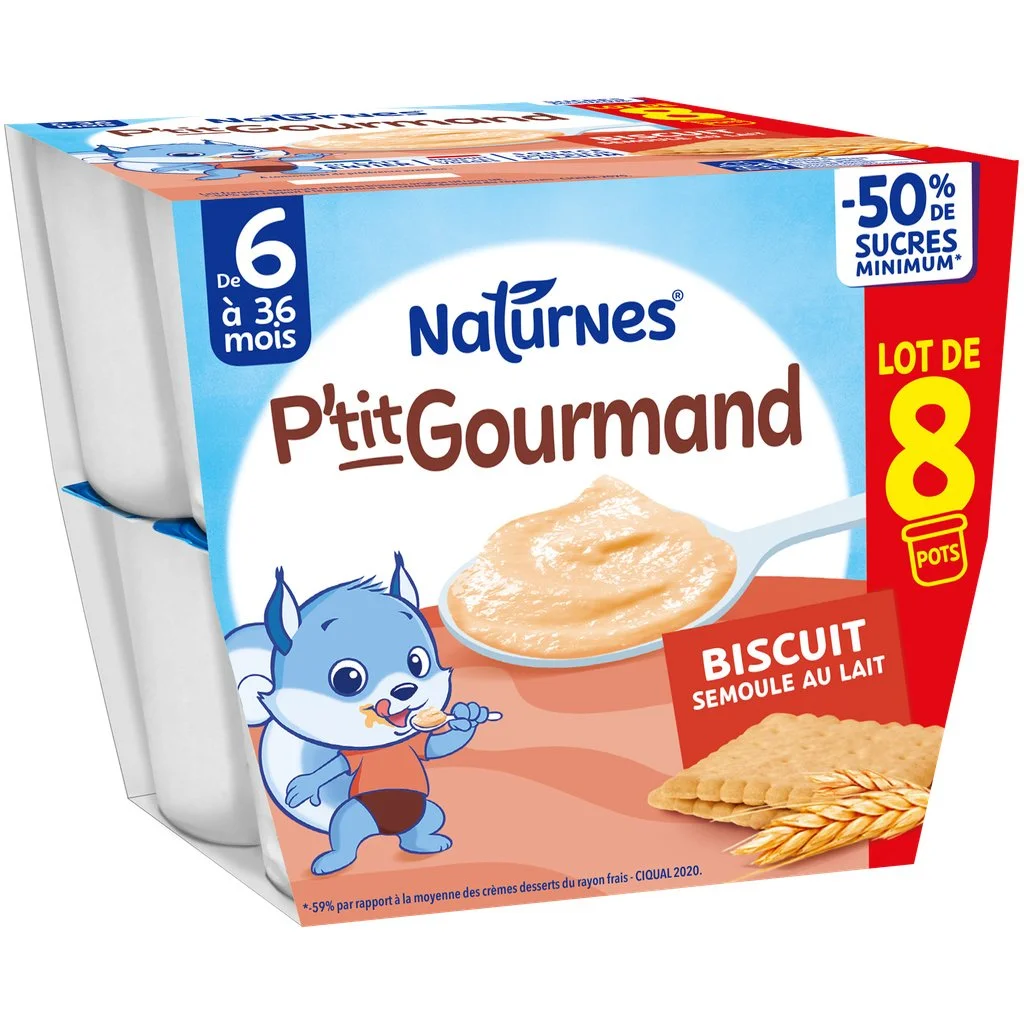 1 palette de P'tit Gourmand Biscuit Semoule dès 6 mois