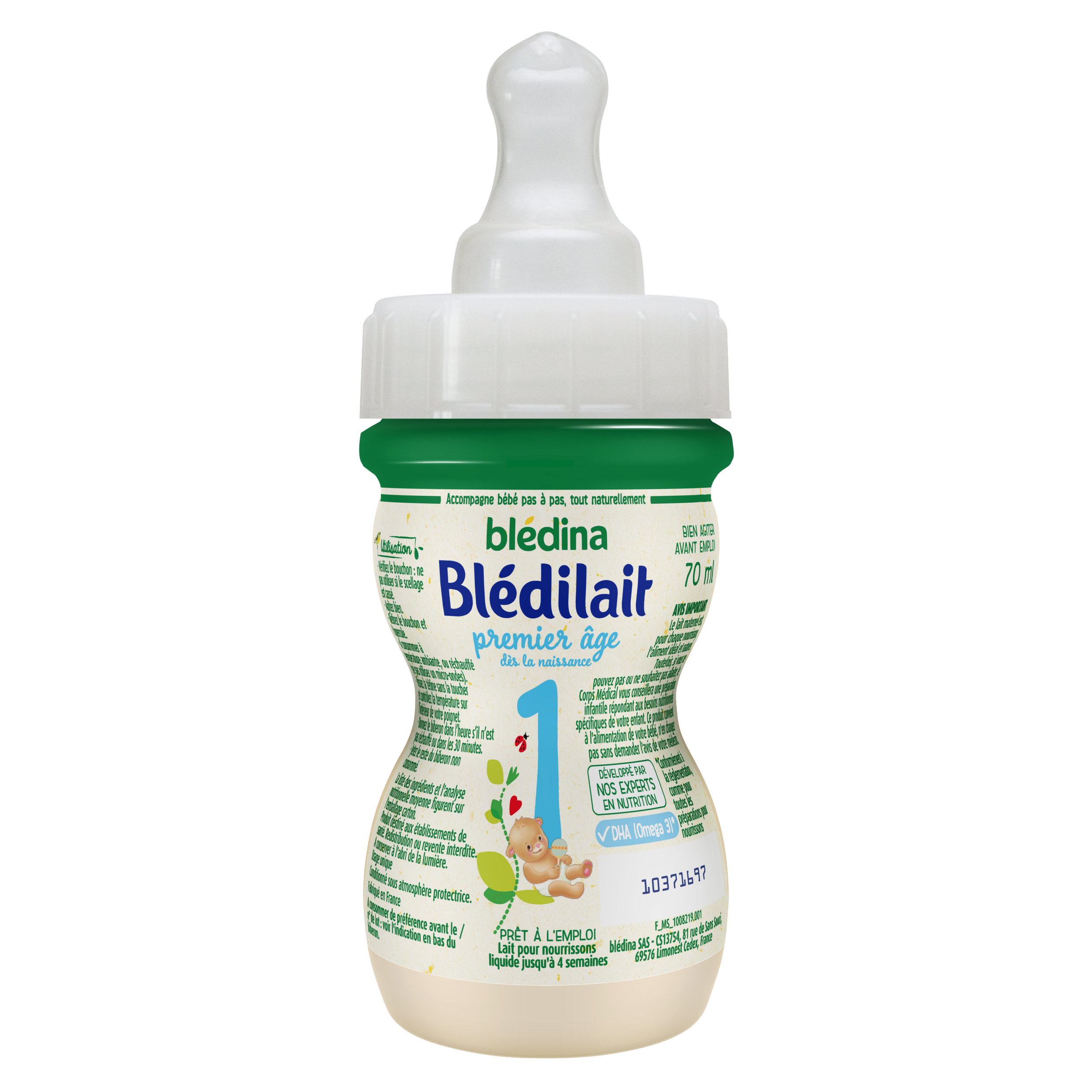 Minibiberons Lait infantile de 0 à 6 mois (carton)