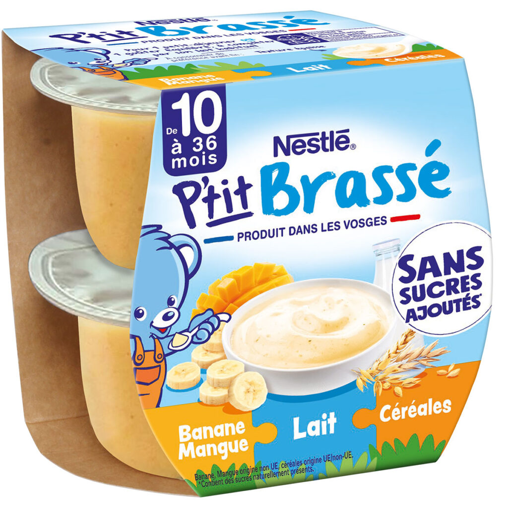 Brassé Muesli Banane Mangue +10 mois DDM 31/05/26 (par palette)