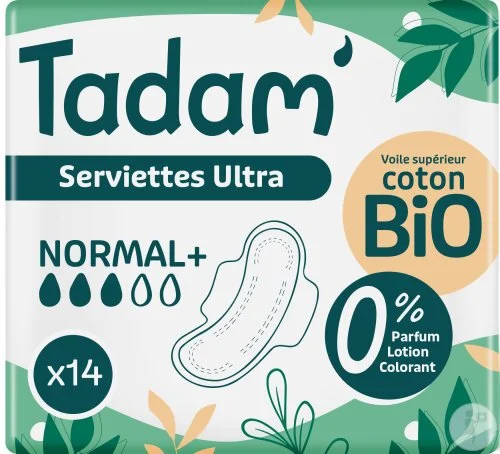 1 carton de serviettes hygiéniques (normal +)