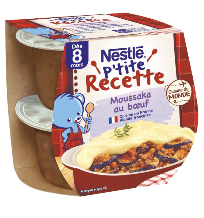 1 palette Moussaka au boeuf dès 8 mois