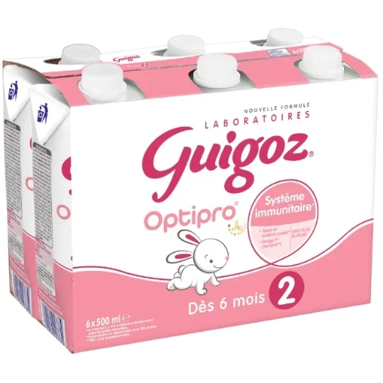 1 carton de lait de croissance liquide 2e âge