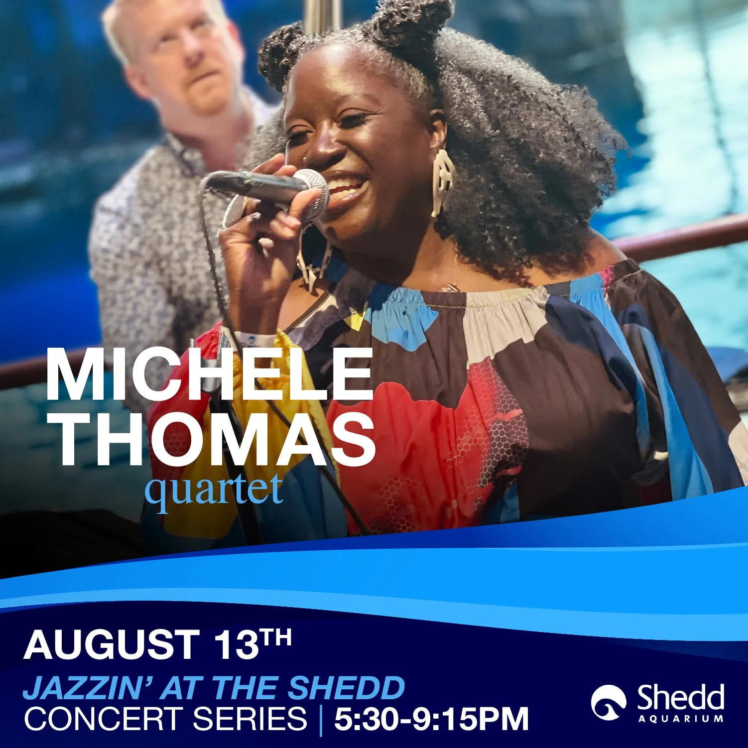 🎶🎷 Jazz and aquatic life lovers mark your calendars! 🎵🐋 We're thrilled to be back at the Shedd Aquarium for one more date at the Jazzin' at the Shedd summer series! 

Join us this coming Wednesday, August 13th for an unforgettable evening of jazz