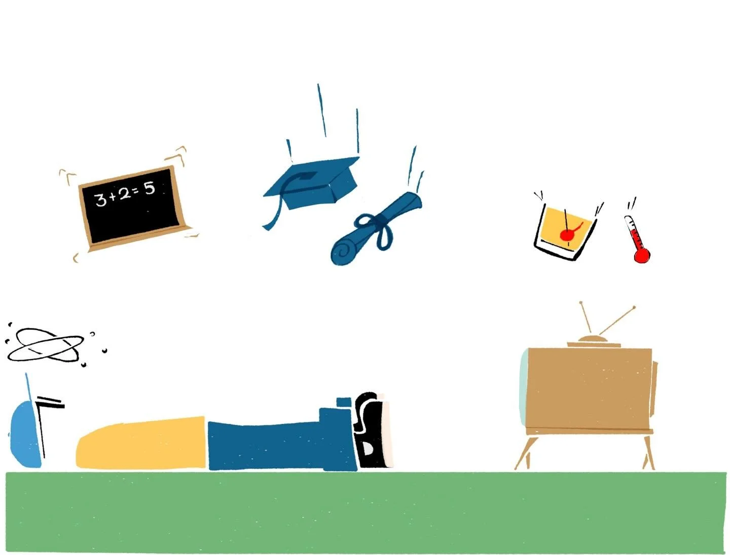 Feverish and throwing up, I lay flat on my back, watching a lady bug make its way slowly down my arm and into the grass.  I rolled onto my side to shield my eyes from the mid-day sun.  My book, Where Wild Things Are, lay open beside me.  A gentle bre