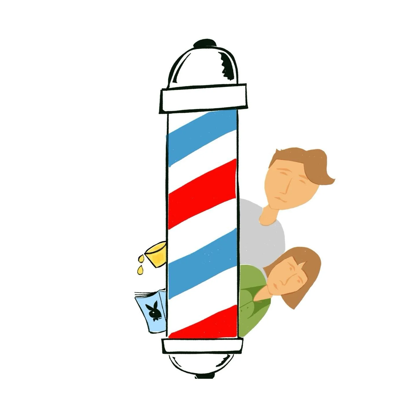 I began to realize that subtle nodding and winking was the currency for drink orders, and girly magazines. My barber shop education continued... 

RUSS THE BARBER
new substack post link in bio