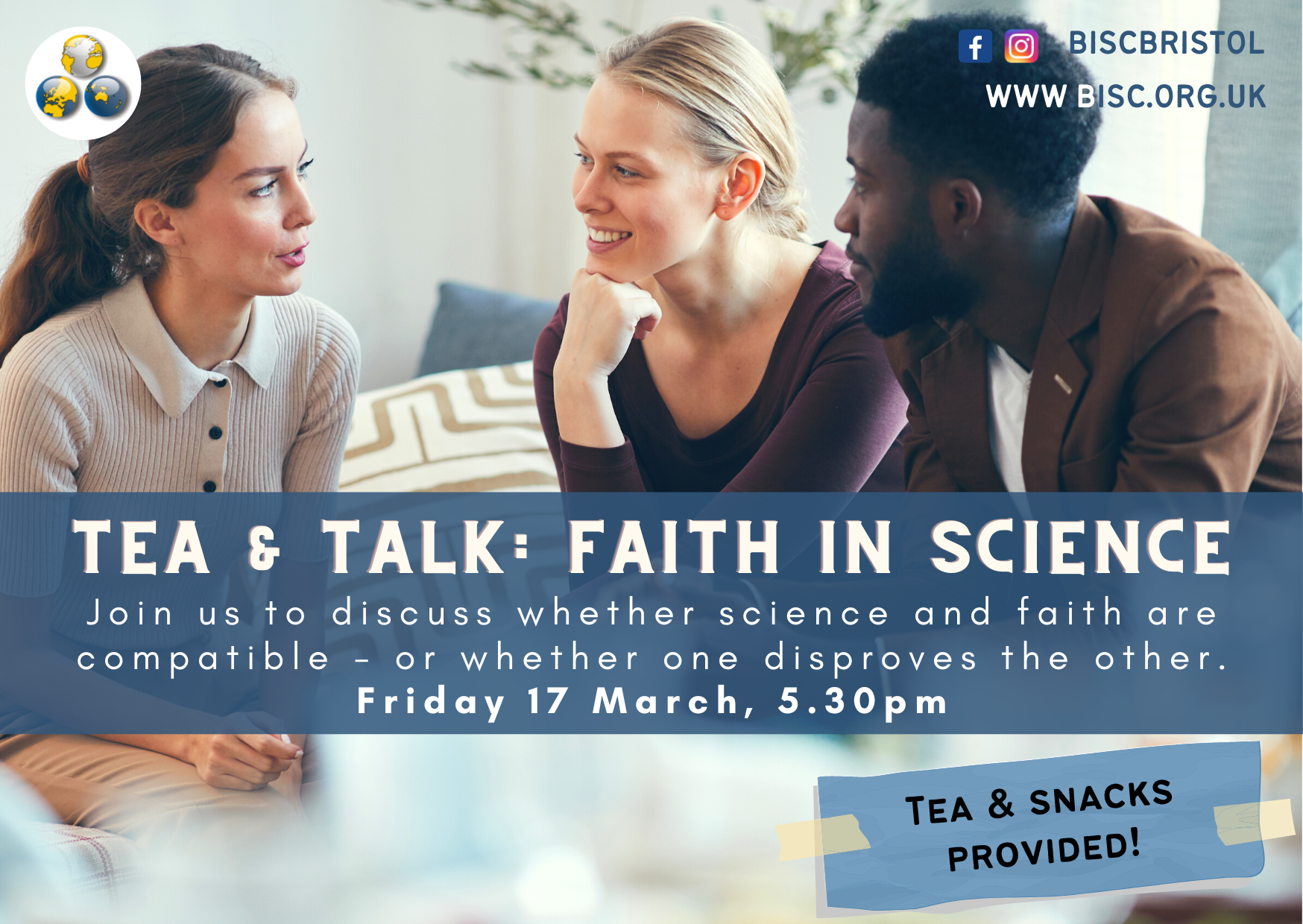 Tea & Talk: Faith in Science — Bristol International Student Centre
