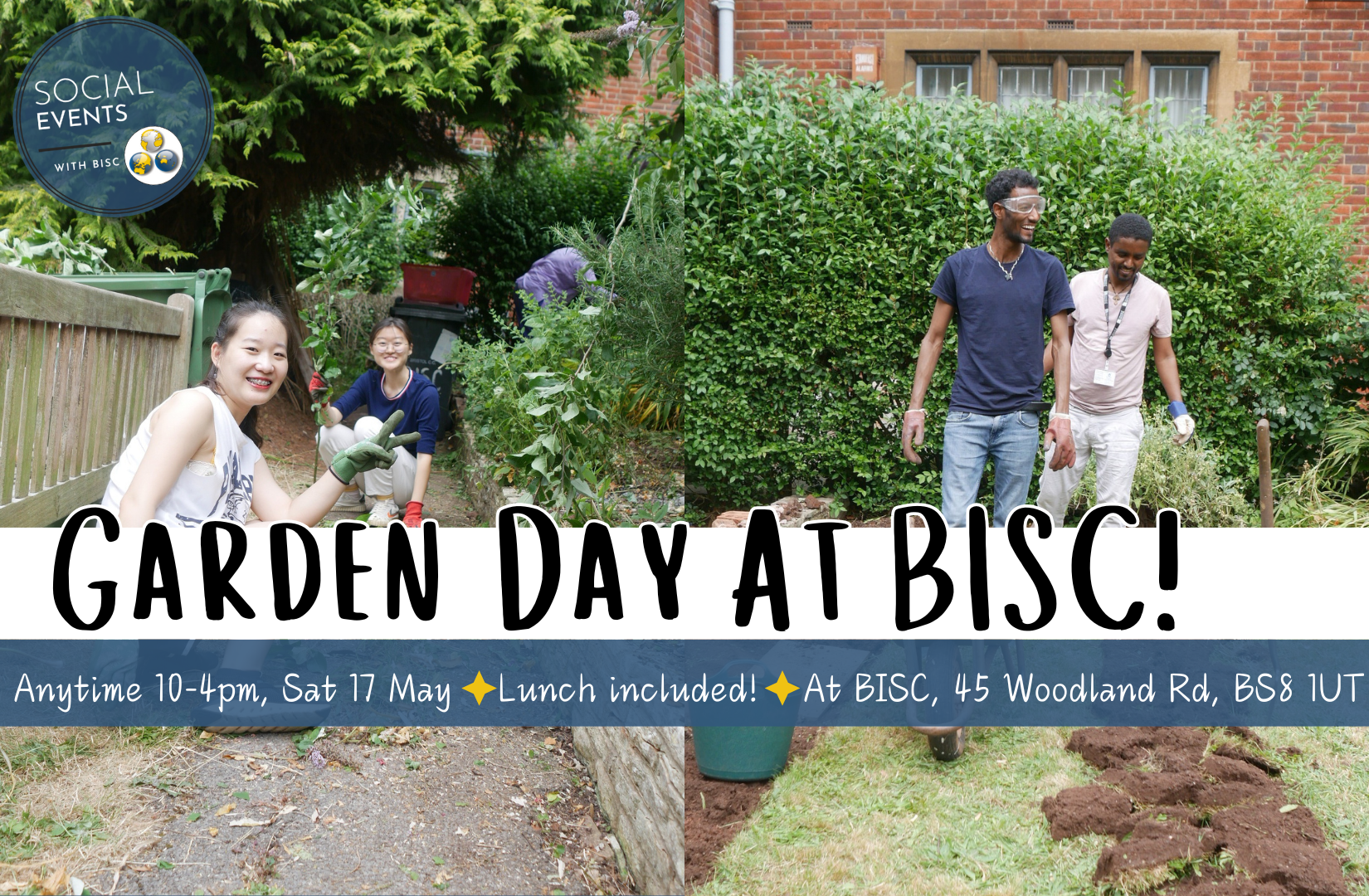 Gardening day at BISC! — Bristol International Student Centre