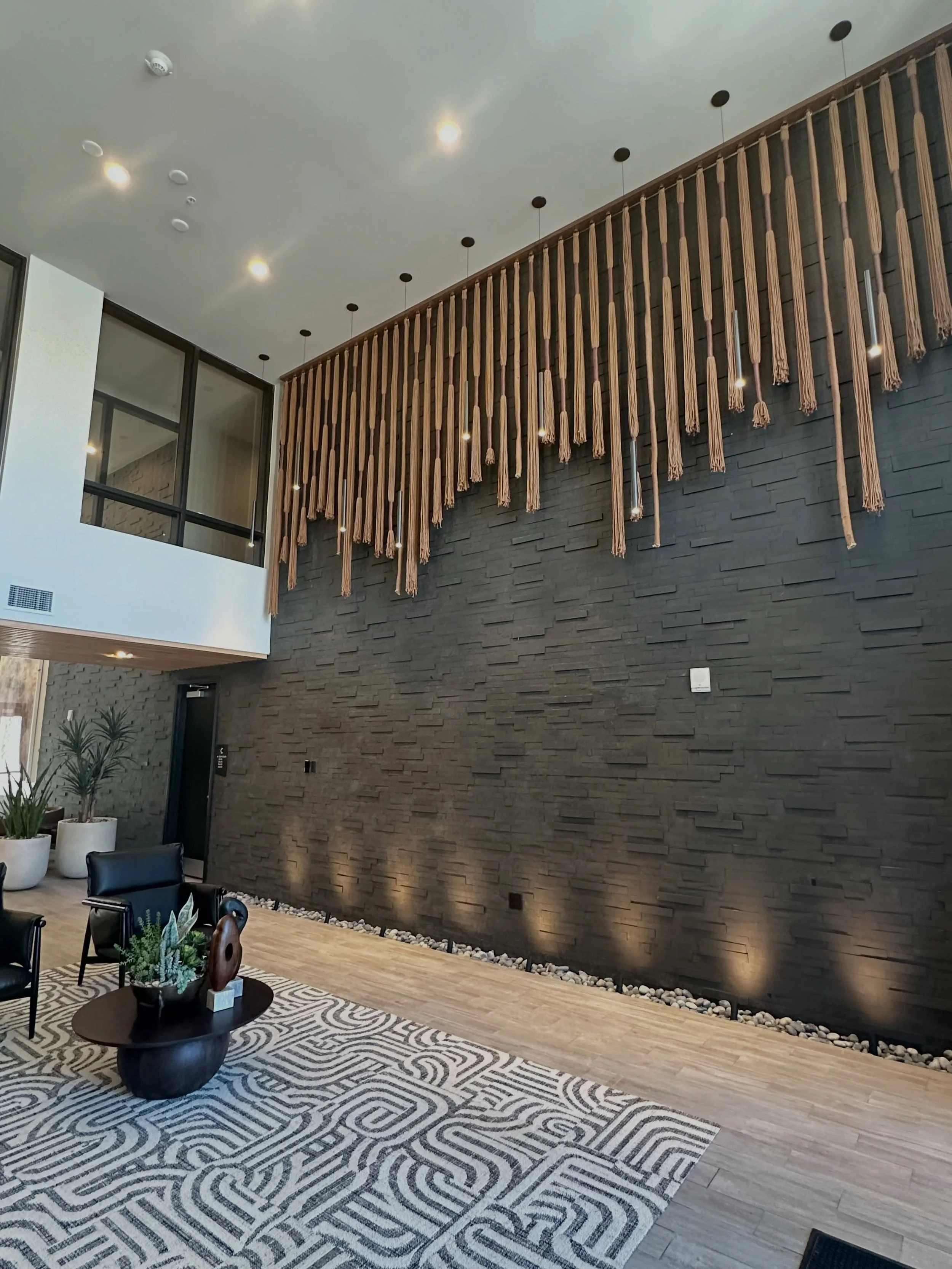 Our latest project in Fort Collins, Colorado..Spanning 26&rsquo; in @cycleapartments . Thanks to @jileswoodworks for a rad and efficient collaboration. Scroll to second photo to see this one up close.
