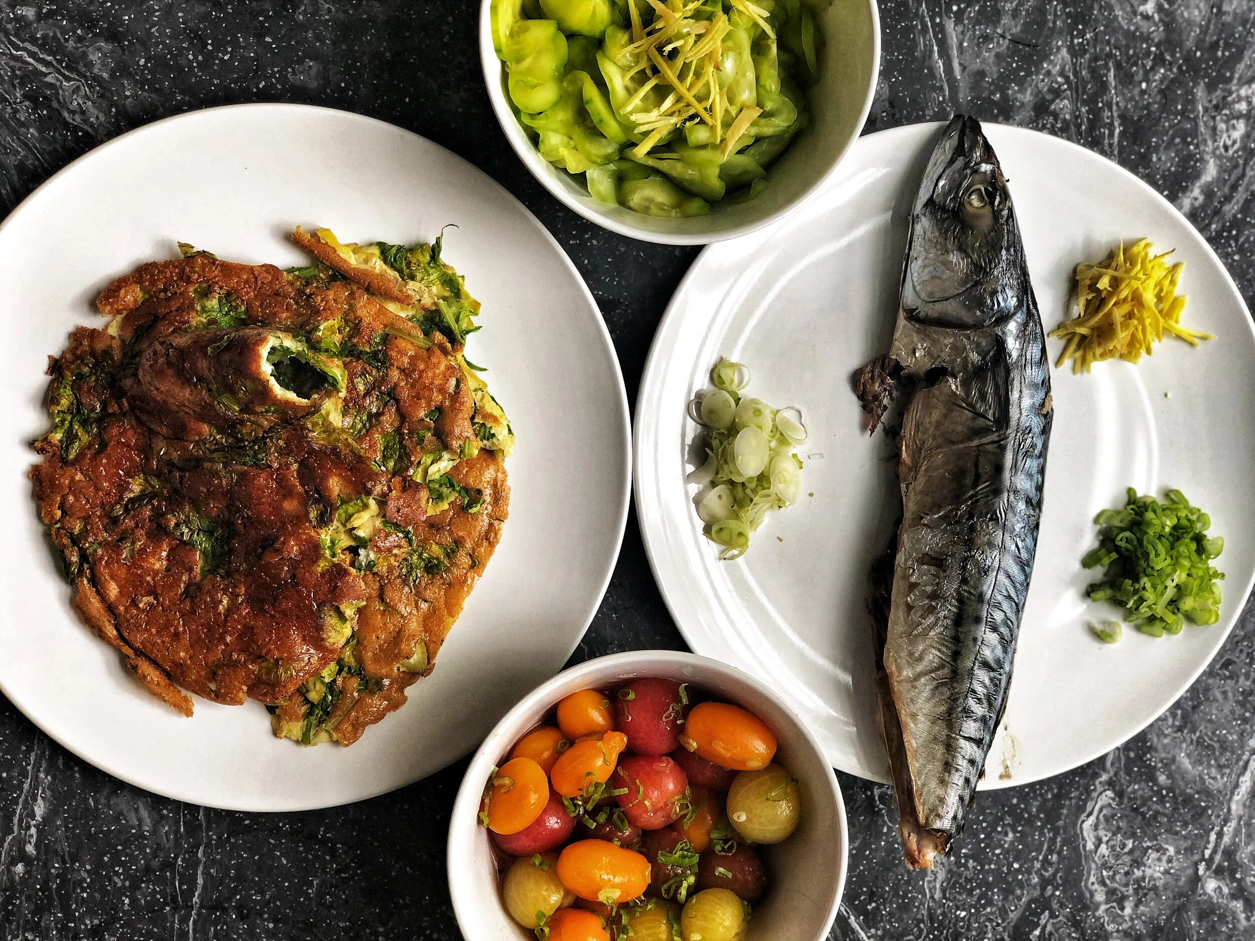 Saba Shioyaki (Salt baked Mackerel)