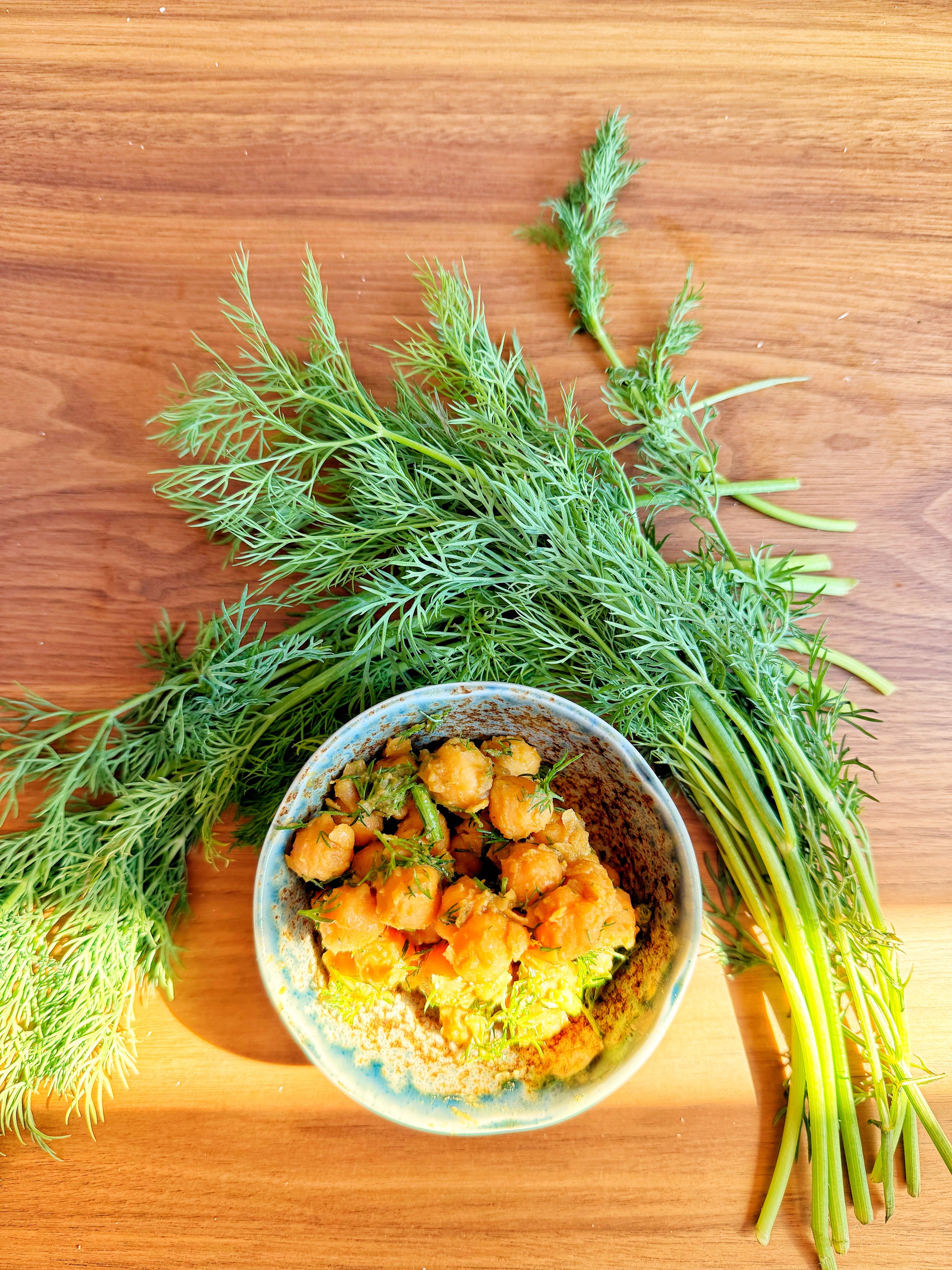 Curried chickpeas