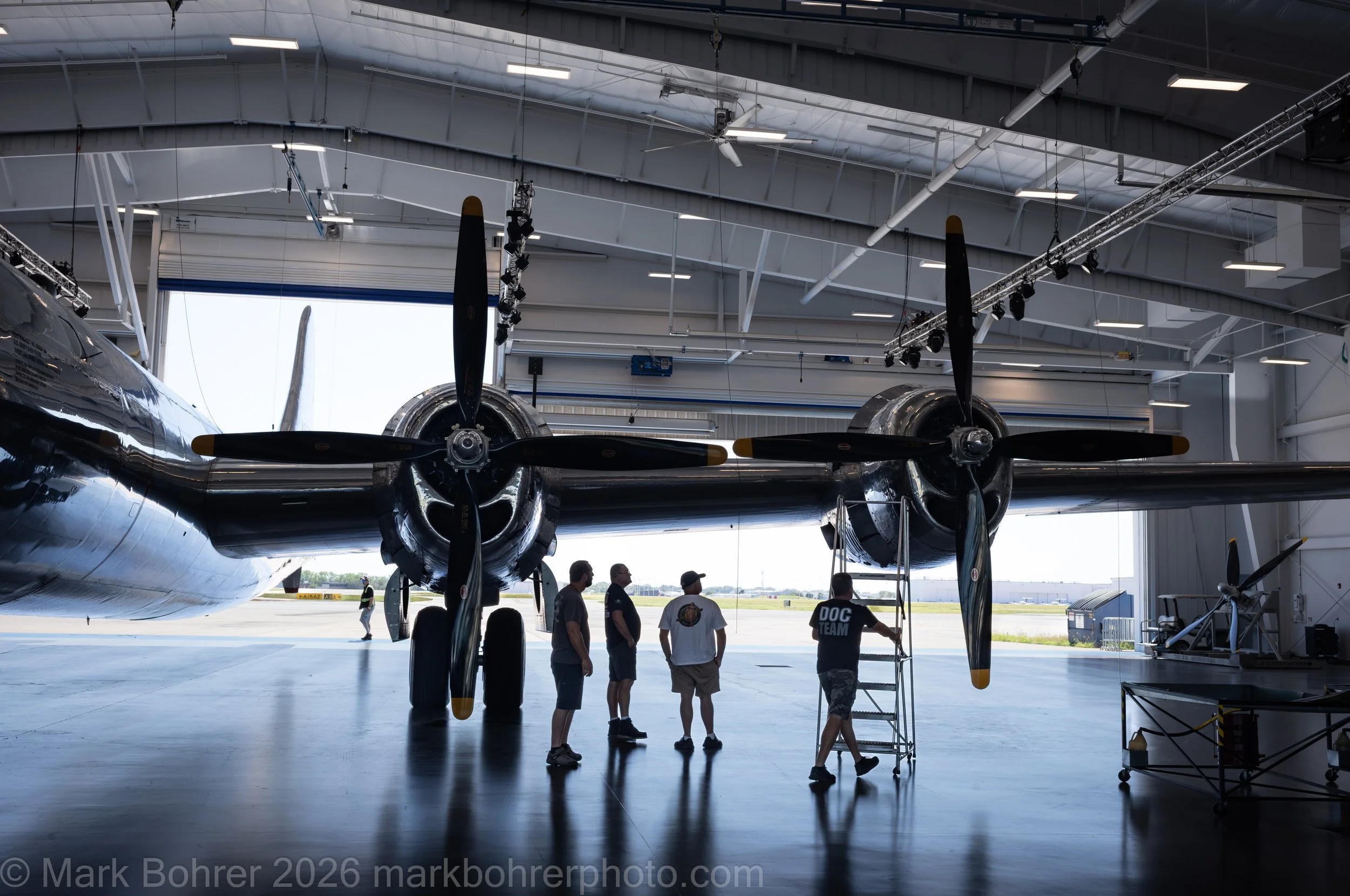 B-29 Doc engine inspection