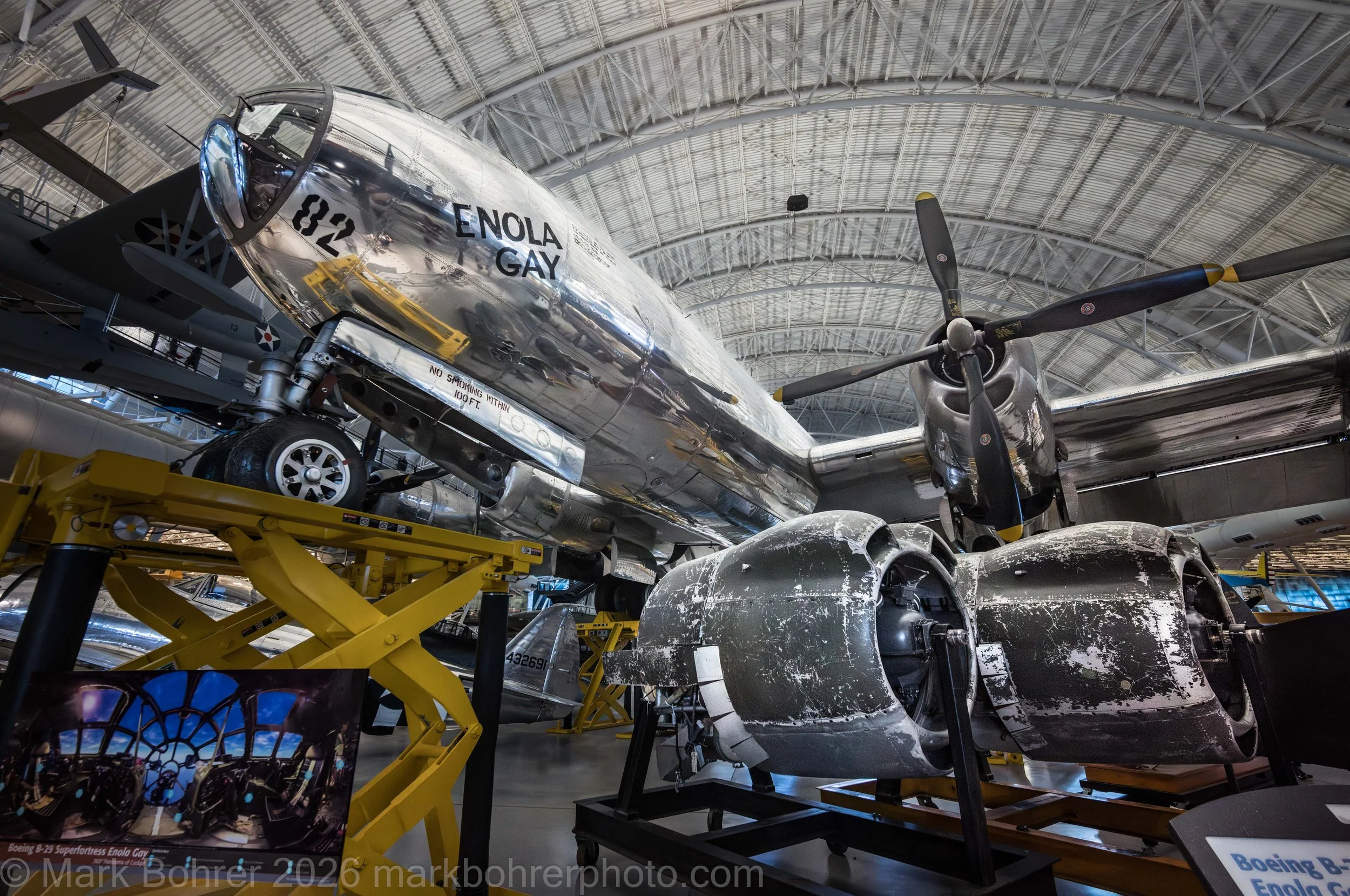 B-29 Enola Gay at the Smithsonian National Air and Space Museum, Steven F. Udvar-Hazy Center