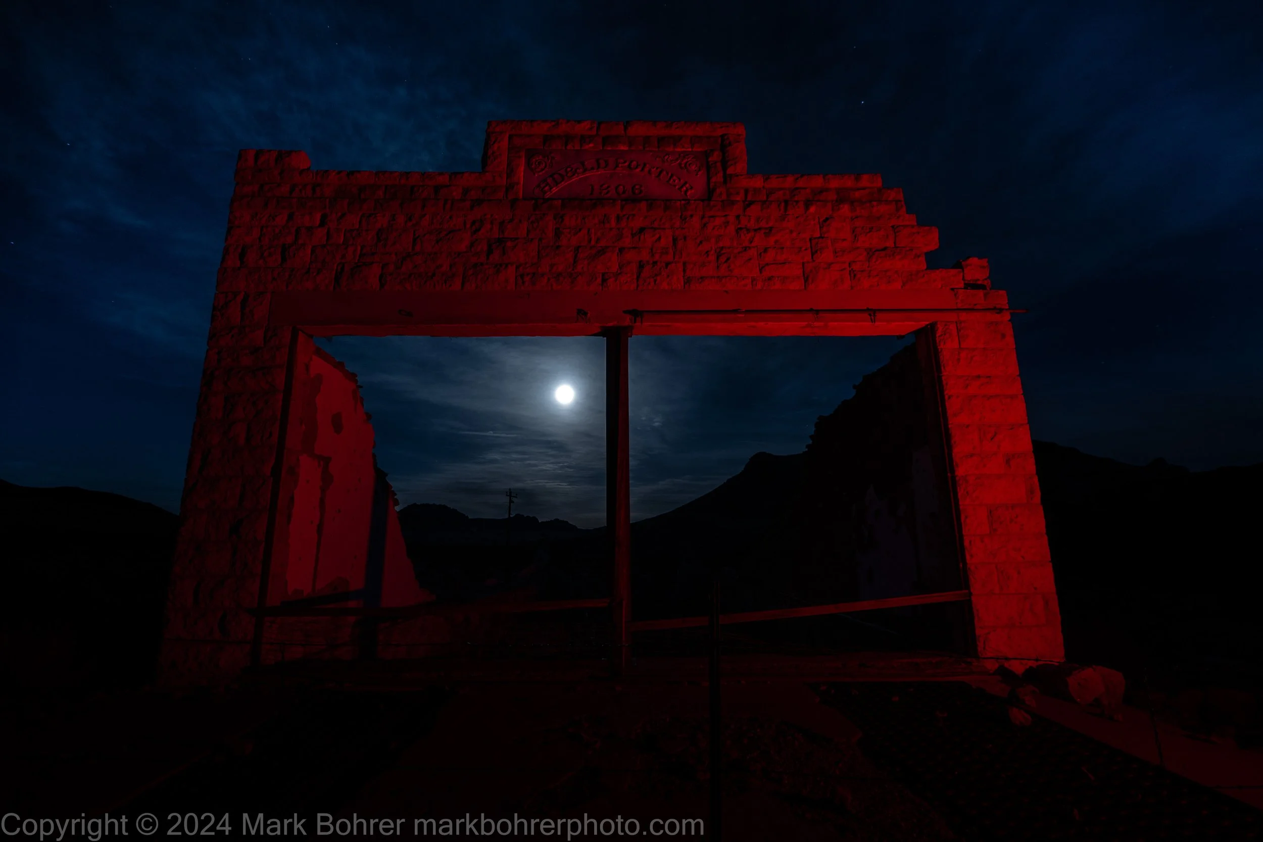 Porter Brothers Store and moon