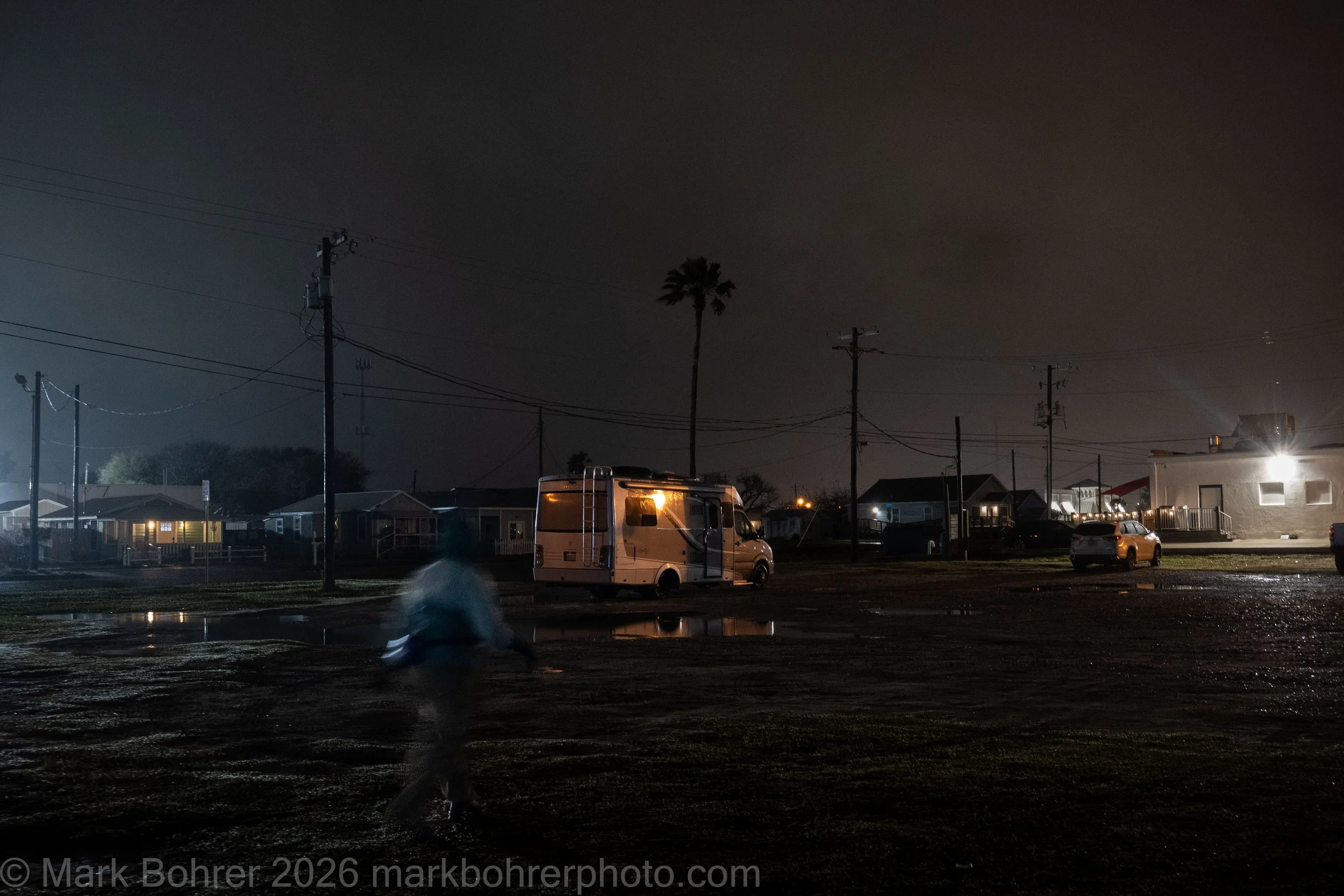 Approaching winter storm, Rockport, Texas