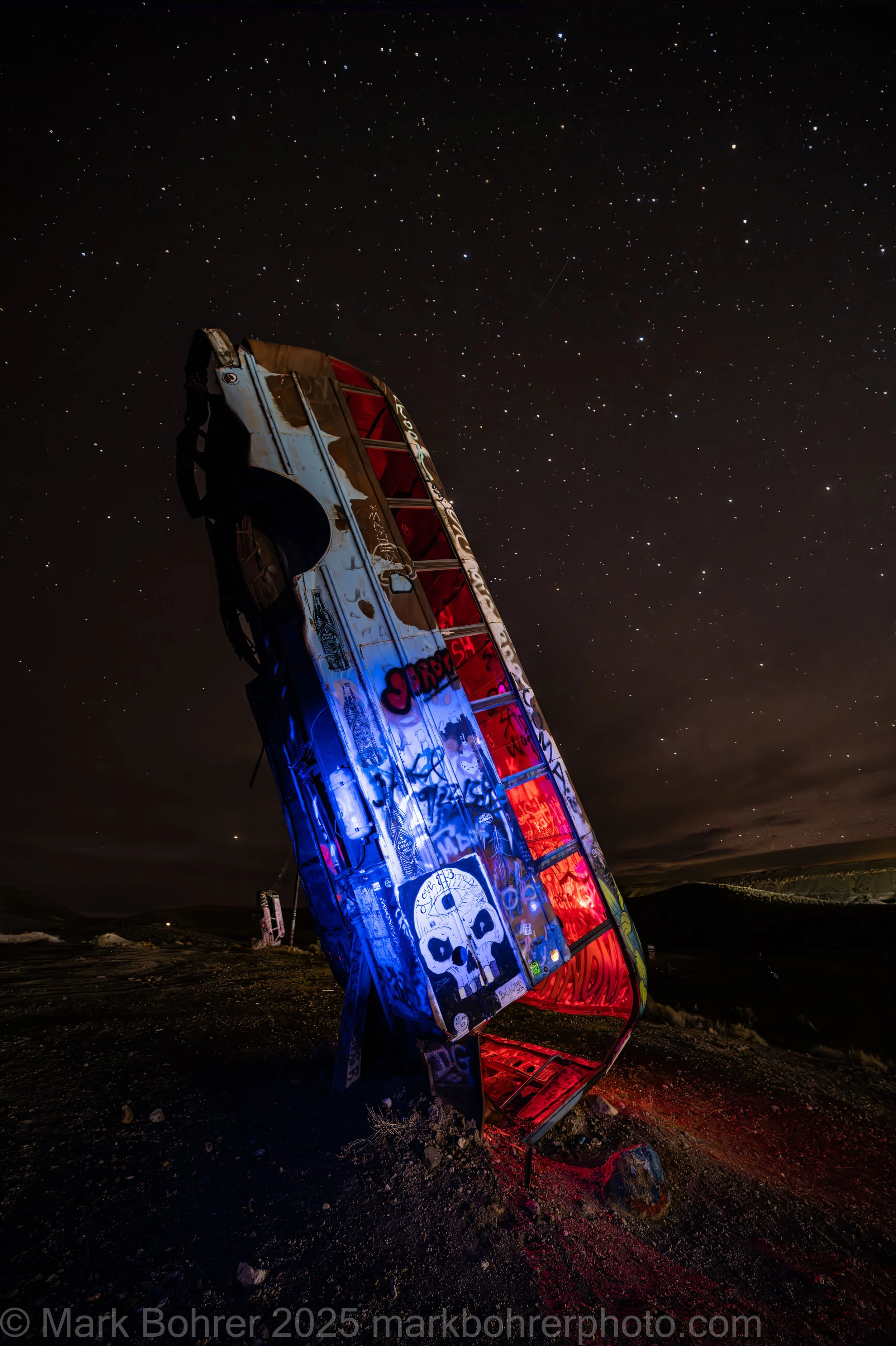 Bus to the Center of the Earth, International Car Forest of the Last Church, NV