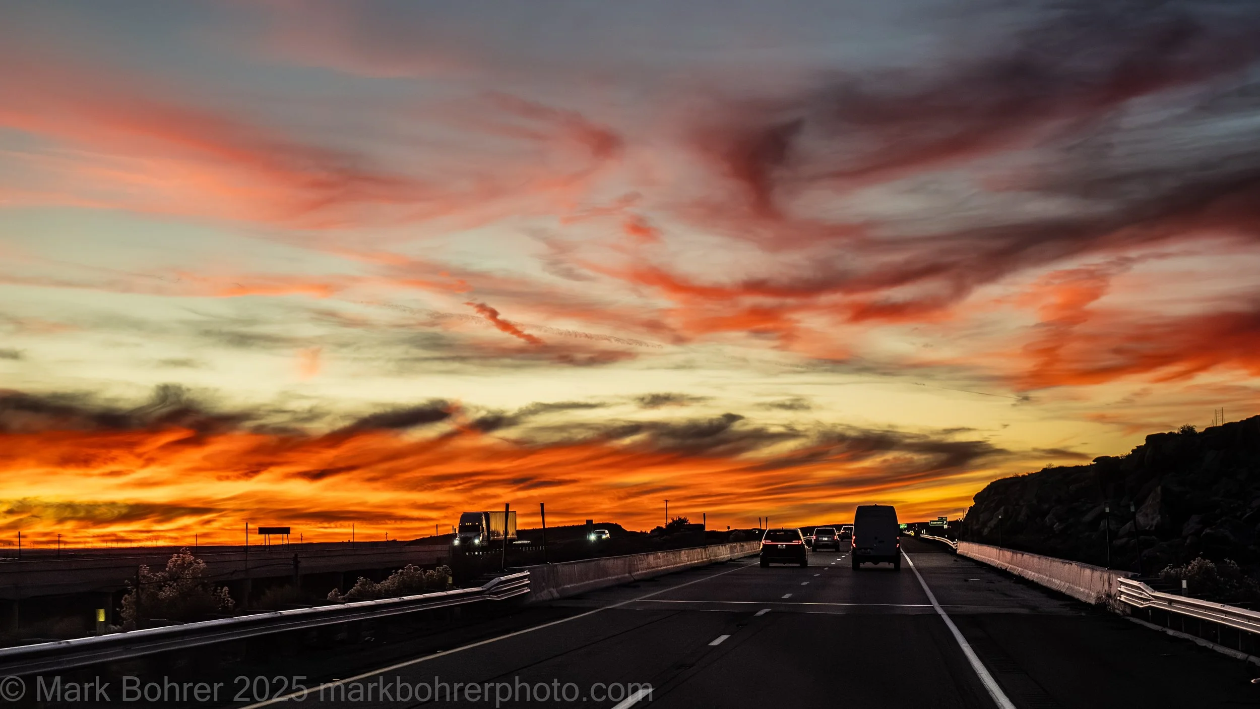 Orange Highway - I-40 near Winslow, Arizona
