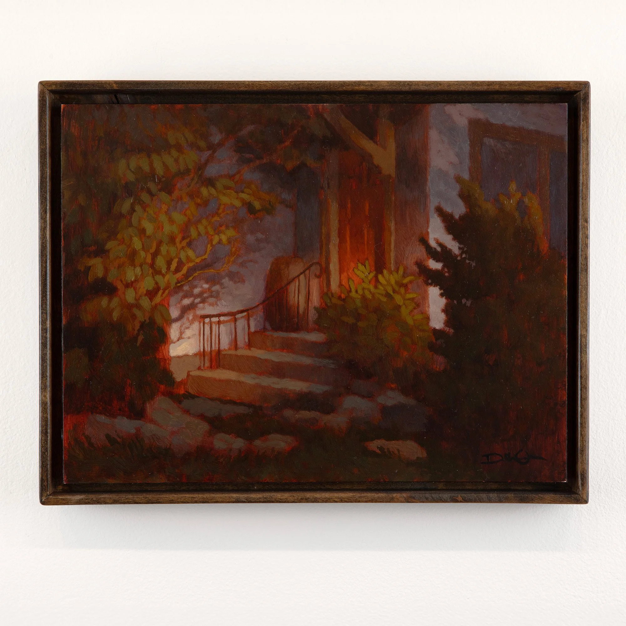 "Cat Lady" • 9x12 • oil on board