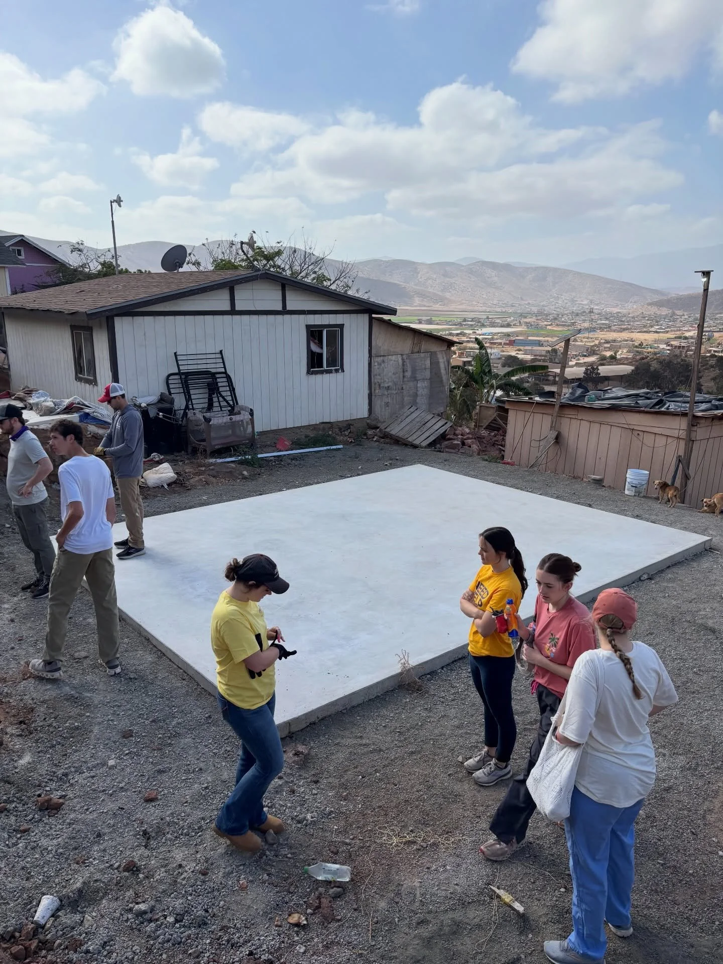 DAY 1: From a concrete slab to exterior walls and more already done! Excited to continue in building and being able to build a relationship with the family this next couple of days&hellip;Stay Tuned 🙌