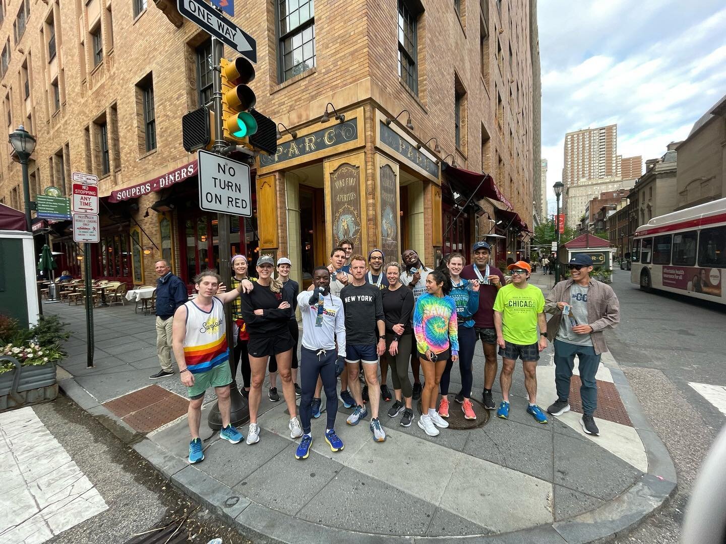 Medal Monday &amp; Meg&rsquo;n&rsquo;s Birthday on the same day.
.
We&rsquo;re still on a high from the weekend.
.
Parc not park
.
#Therapy
.
.
.
.

#Run #running #runner #worldrunner #fitness #run #community #runcrew #rungroup #philadelphia #philly 
