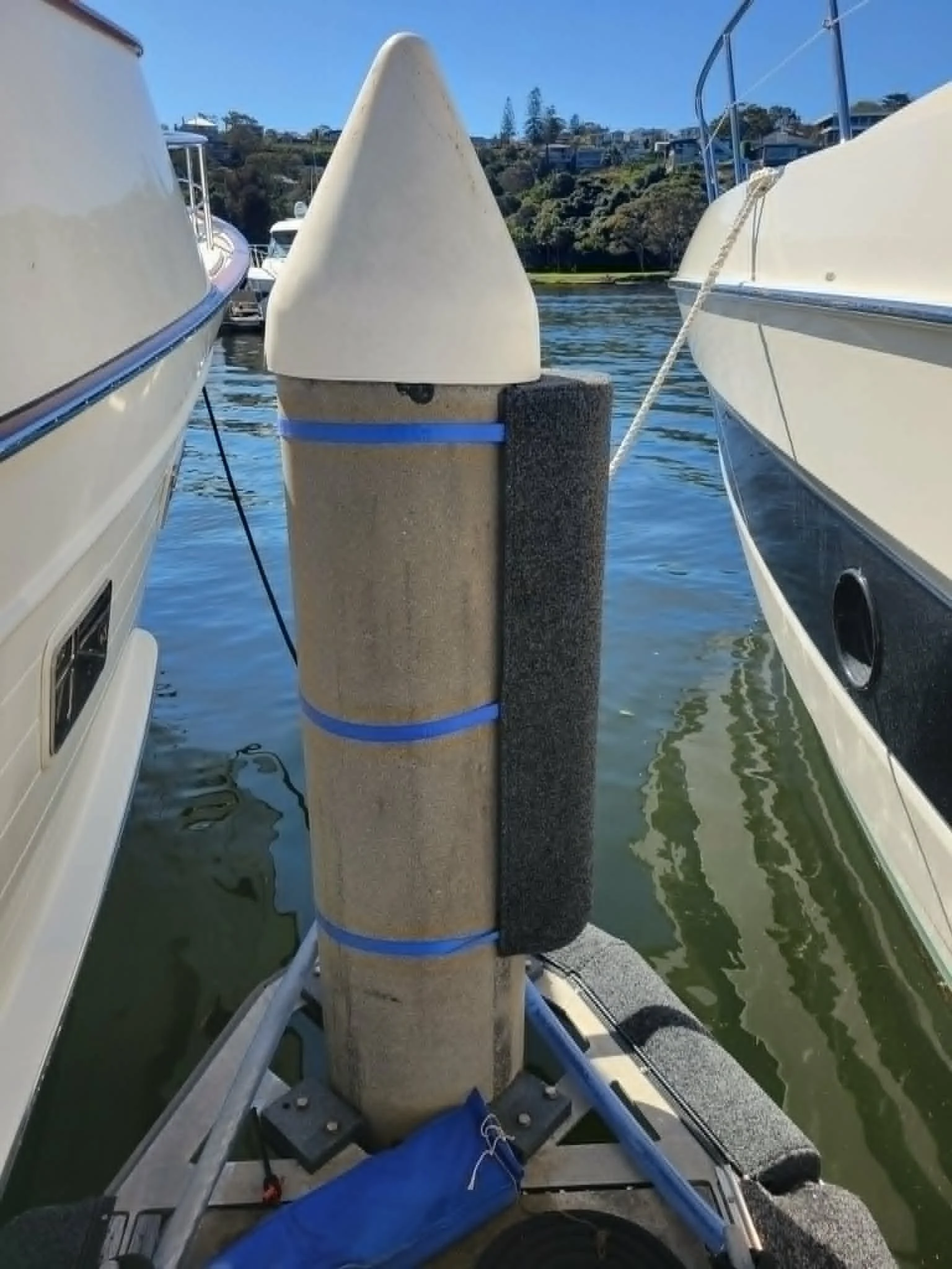 Pile fender with straps Mosman