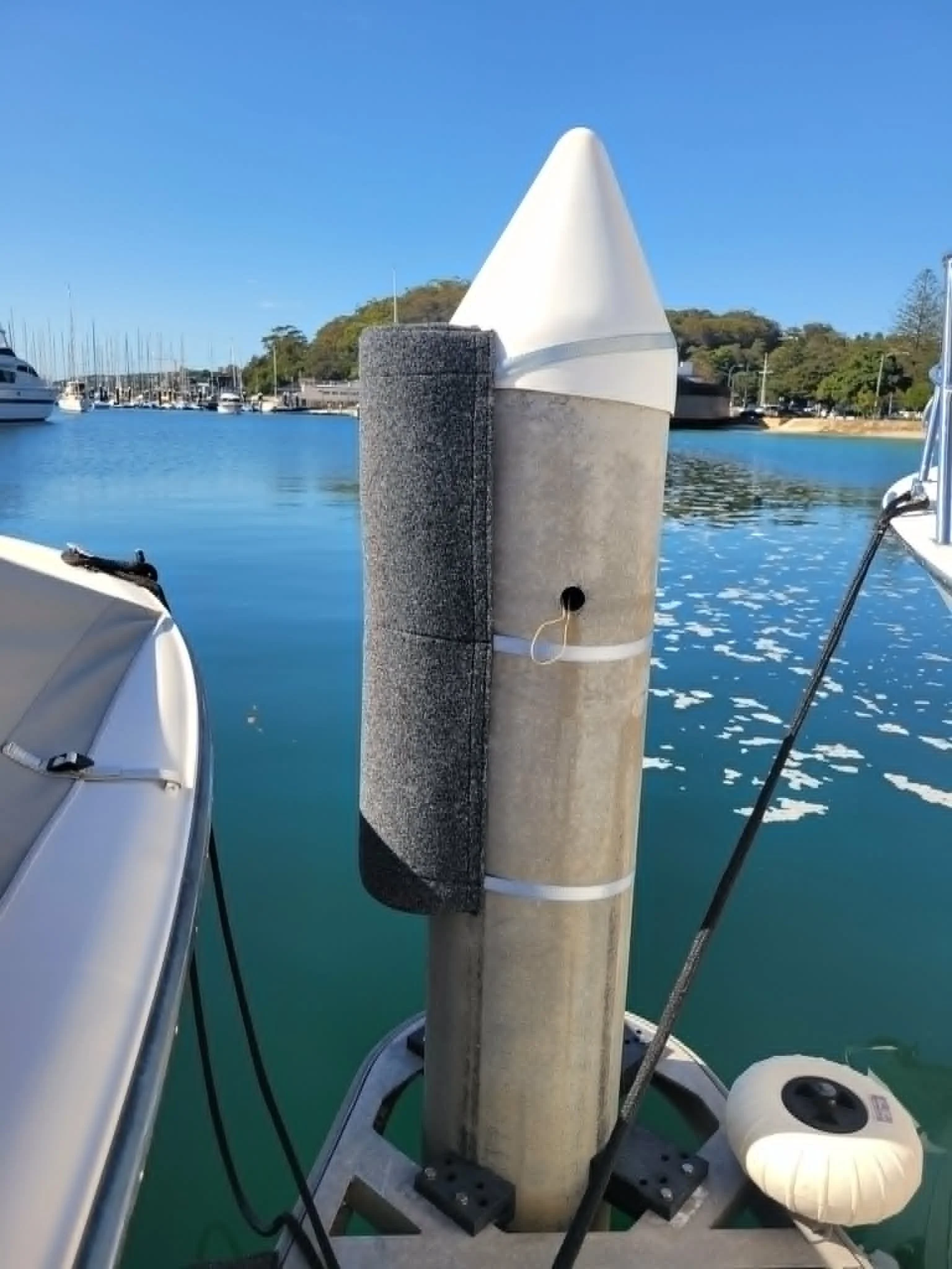 Pile fender with straps Mosman