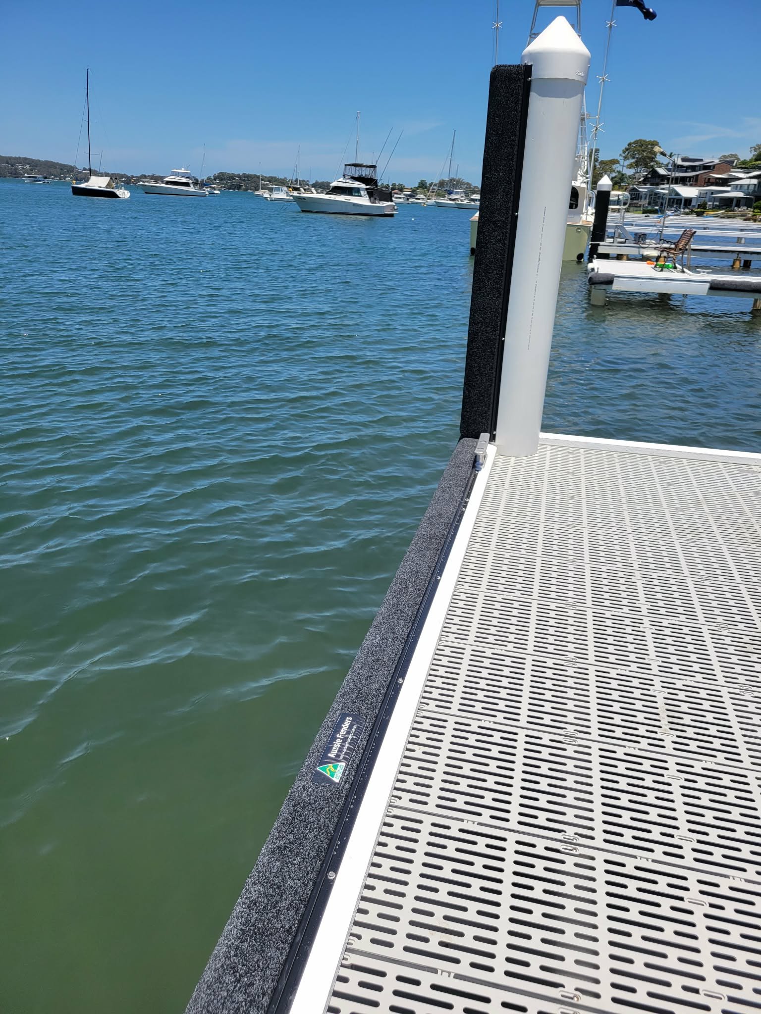 Vertical fenders lake Macquarie