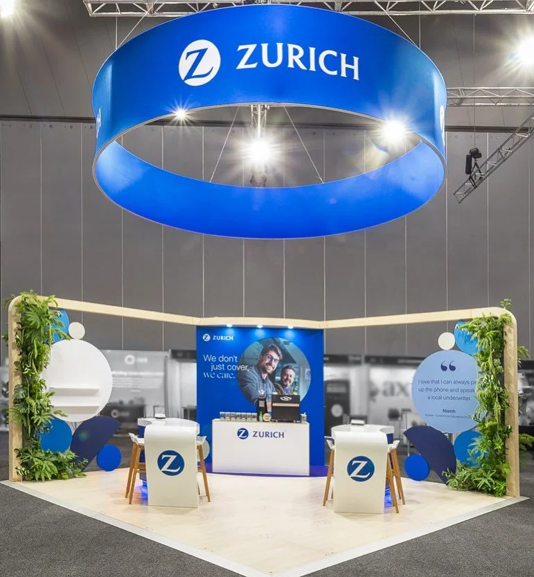 #ZurichAustralia looked every bit the gold sponsor at this year&rsquo;s #steadfastgrouplimited #MECC 🌟 It was a pleasure to dive into the brand guidelines and create a vibrant, welcoming space that sparked genuine conversations and meaningful connec