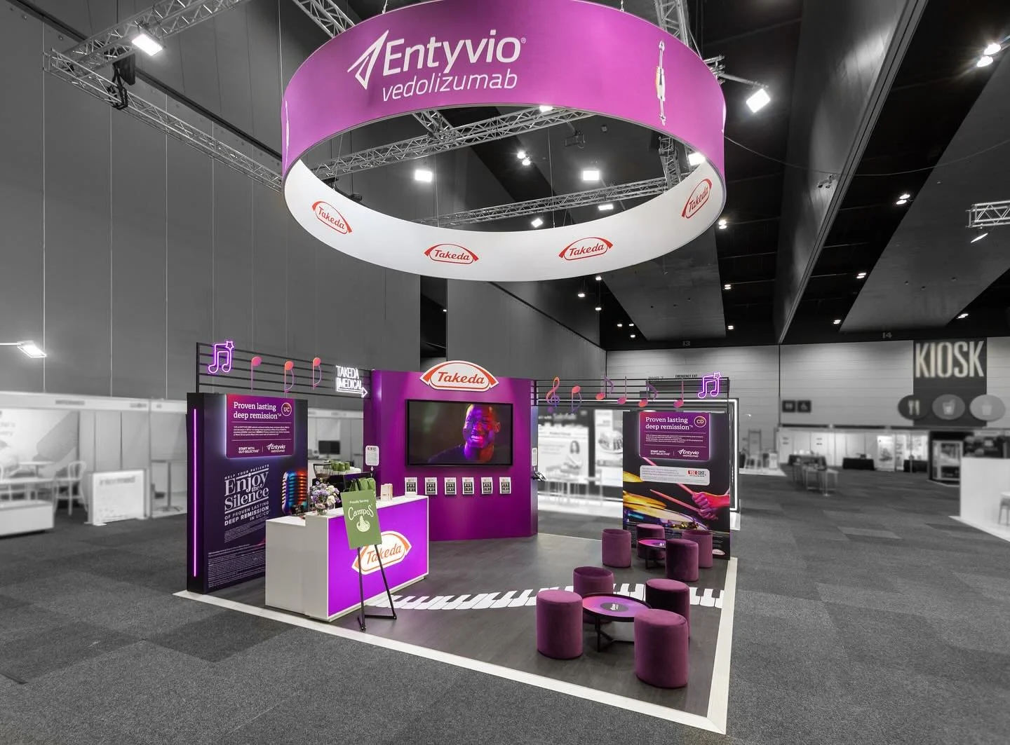 🎶 Turning brand campaigns into immersive experiences is what we love most. At WCOG AGW 2025 Melbourne, we partnered with Takeda to bring their bold campaign to life &mdash; transforming their stand into a vibrant, music-inspired environment that cap