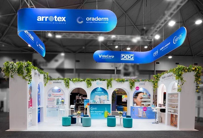 We brought beauty, wellness, and innovation together at&nbsp;#ACD2025 #BCEC&nbsp;with a bespoke custom stand that turned heads and sparked conversations ✨💬
Our&nbsp;elegant design featured a soft, inviting aesthetic &mdash; designed to reflect the c