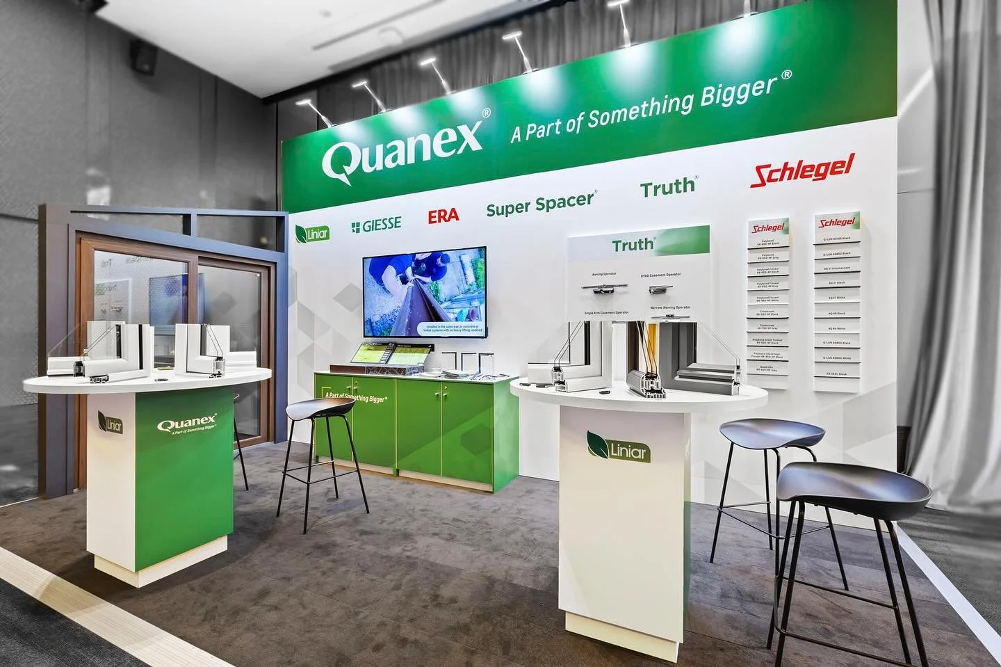 ✨ A bold debut done right. 🇦🇺
@display.builders had the pleasure of delivering a new custom reusable stand for #Quanex at #AUSFENEX 2025 &ndash; their very first time exhibiting in Australia 🇦🇺
For Quanex&rsquo;s  Australian exhibition debut, we 