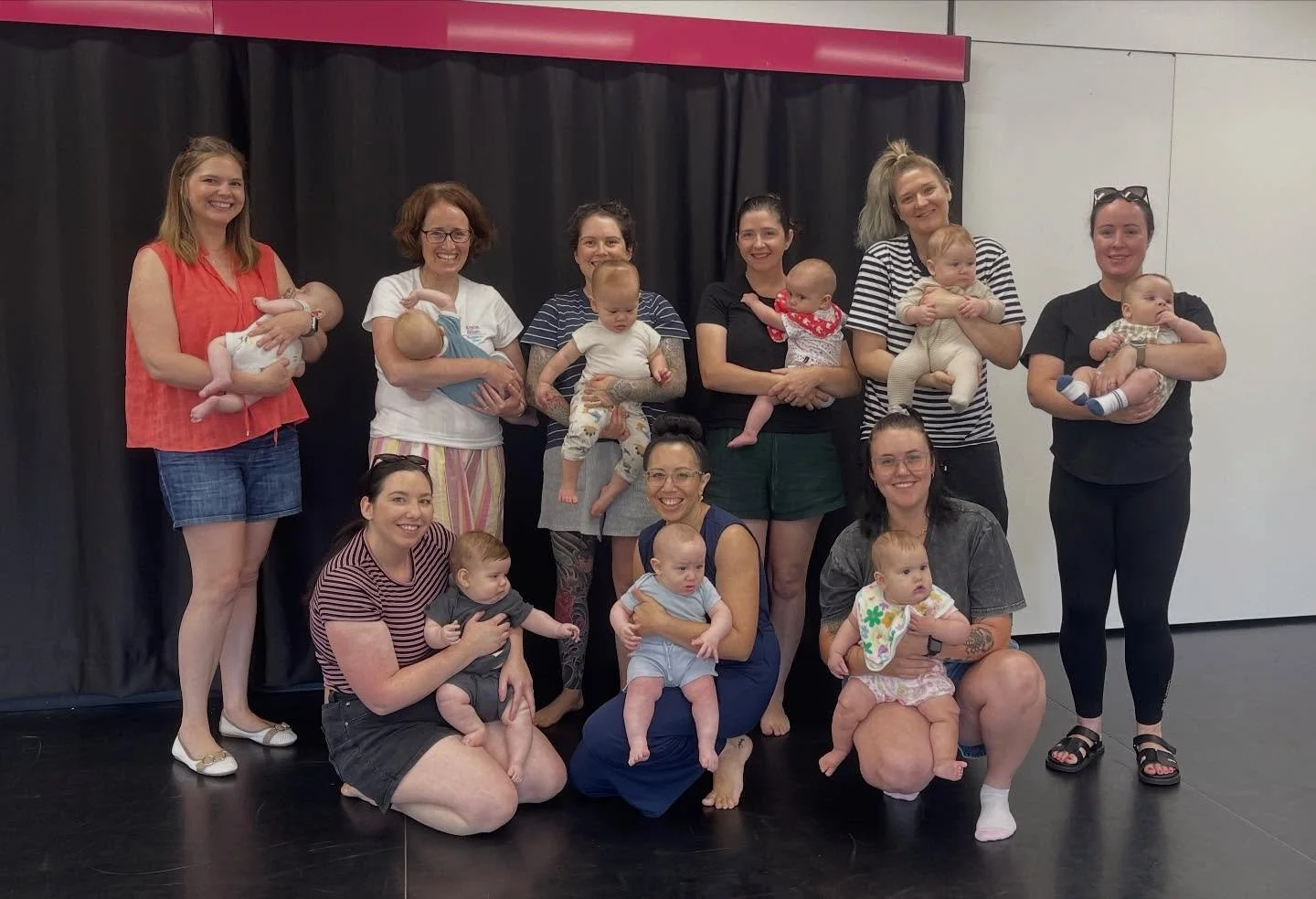 Fridays are for Baby and Me 💜

Today we held our very first session, with 14 mums coming together &mdash; some familiar faces, some brand new. Over morning tea, hot drinks and plenty of conversation, we shared space with babies aged from 4.5 to 50 w