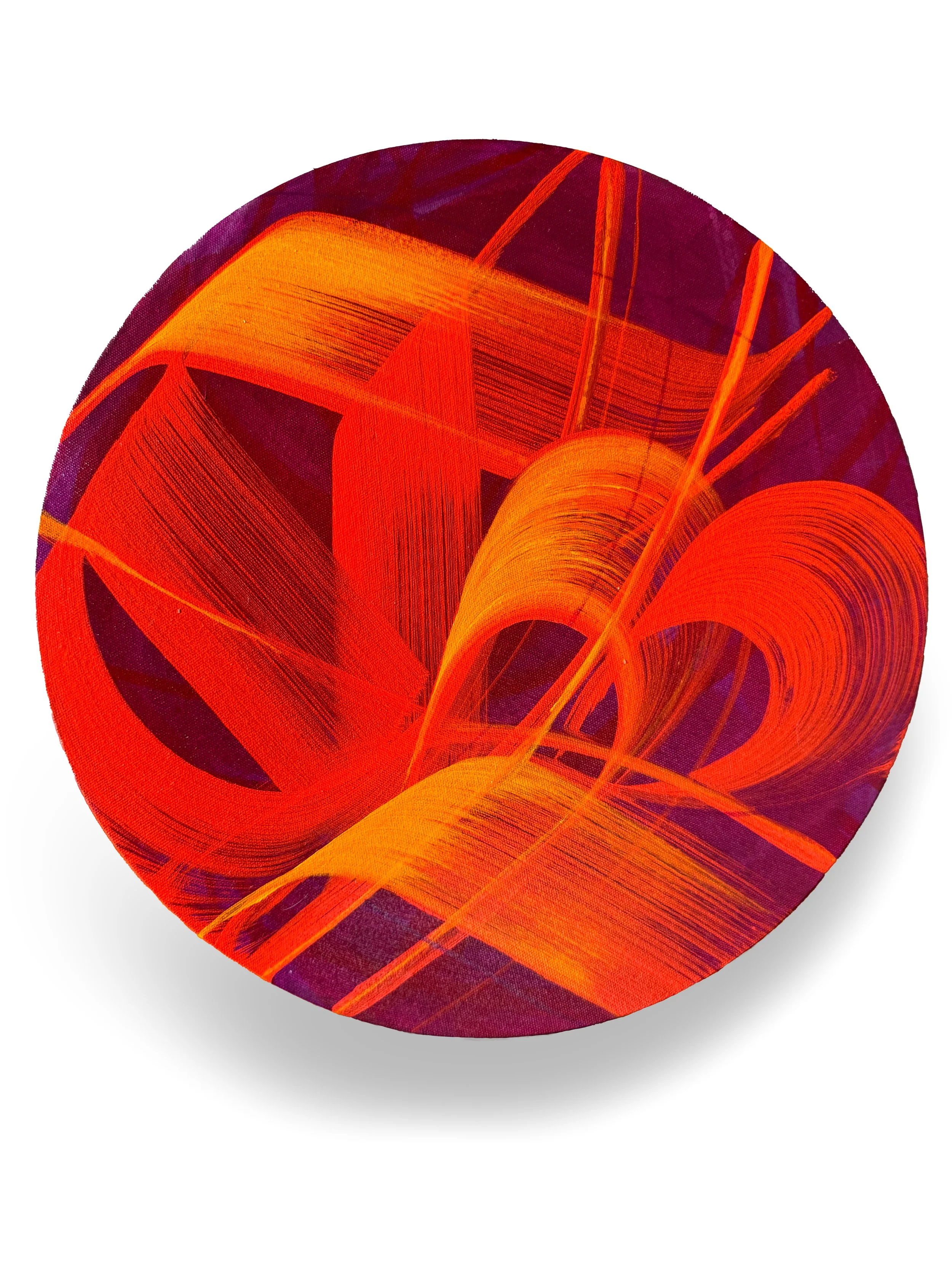 Tika 1, 16” Diameter, Acrylic on canvas, 2024
NRS. 229,577