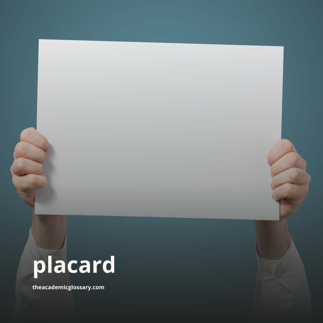 placard