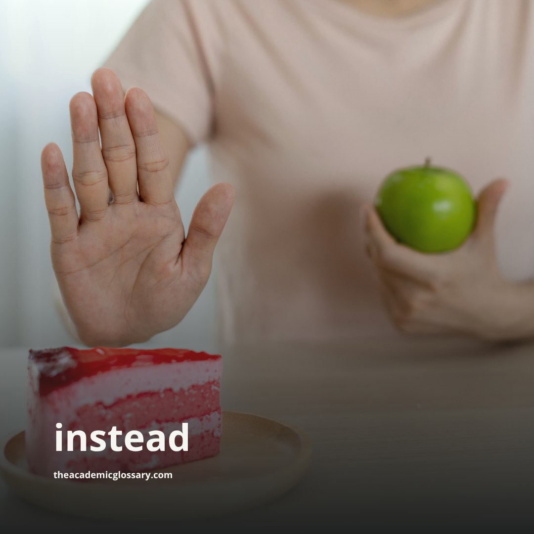 instead