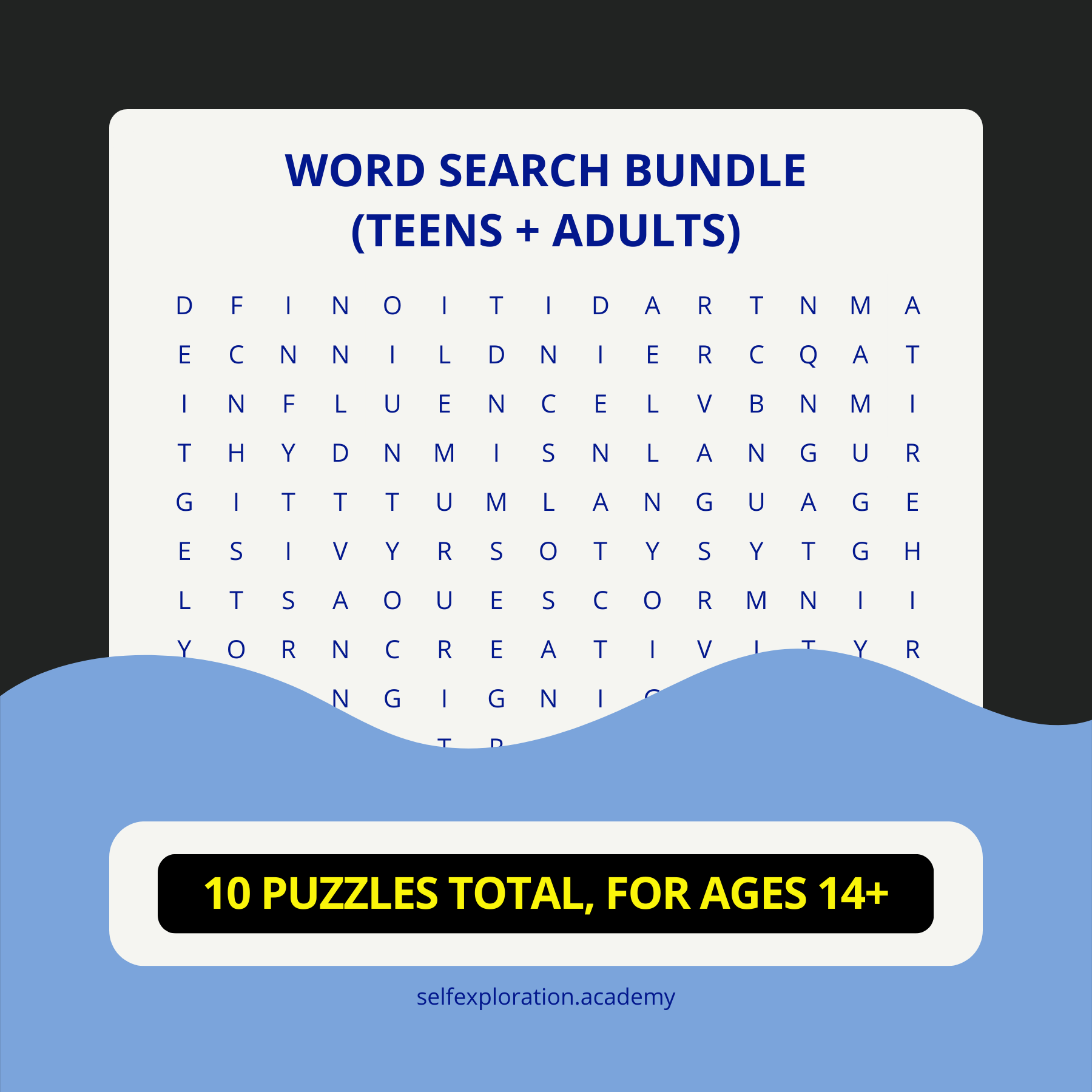 Group D Word Search Bundle (Ages 14+)