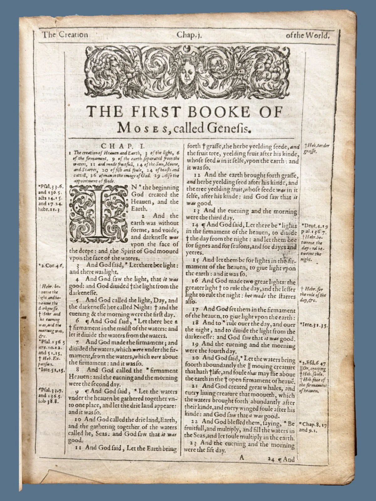 Genesis 1 to Authorized Version of the King James Bible
