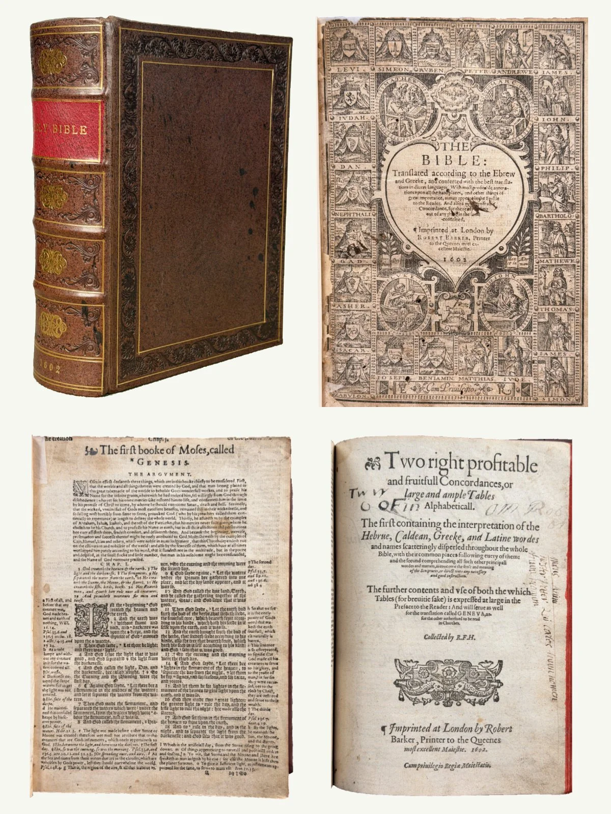 1602 Rebound Black Letter Geneva Bible - A Very Clean Copy