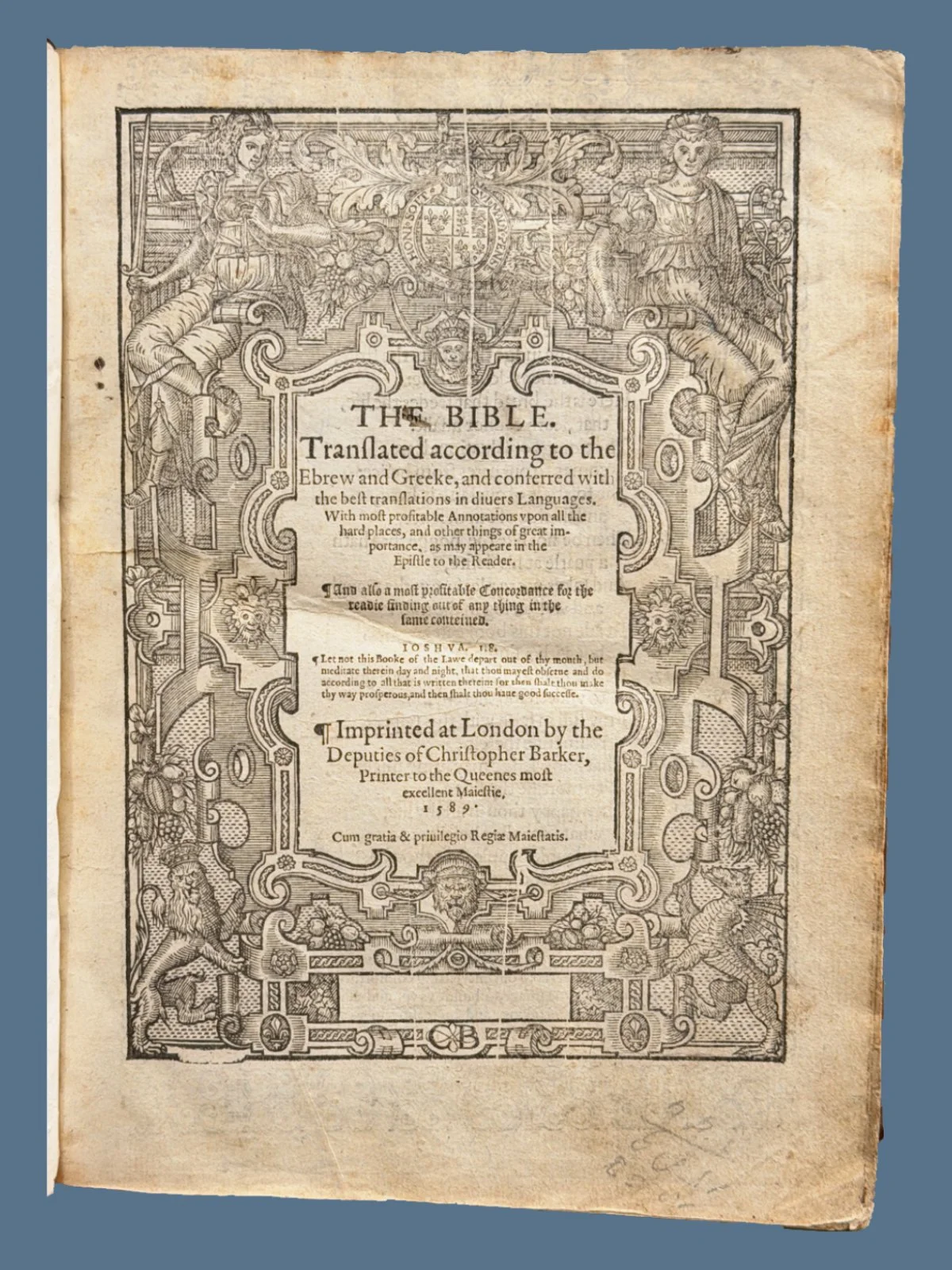 Title Page to the Geneva Bible