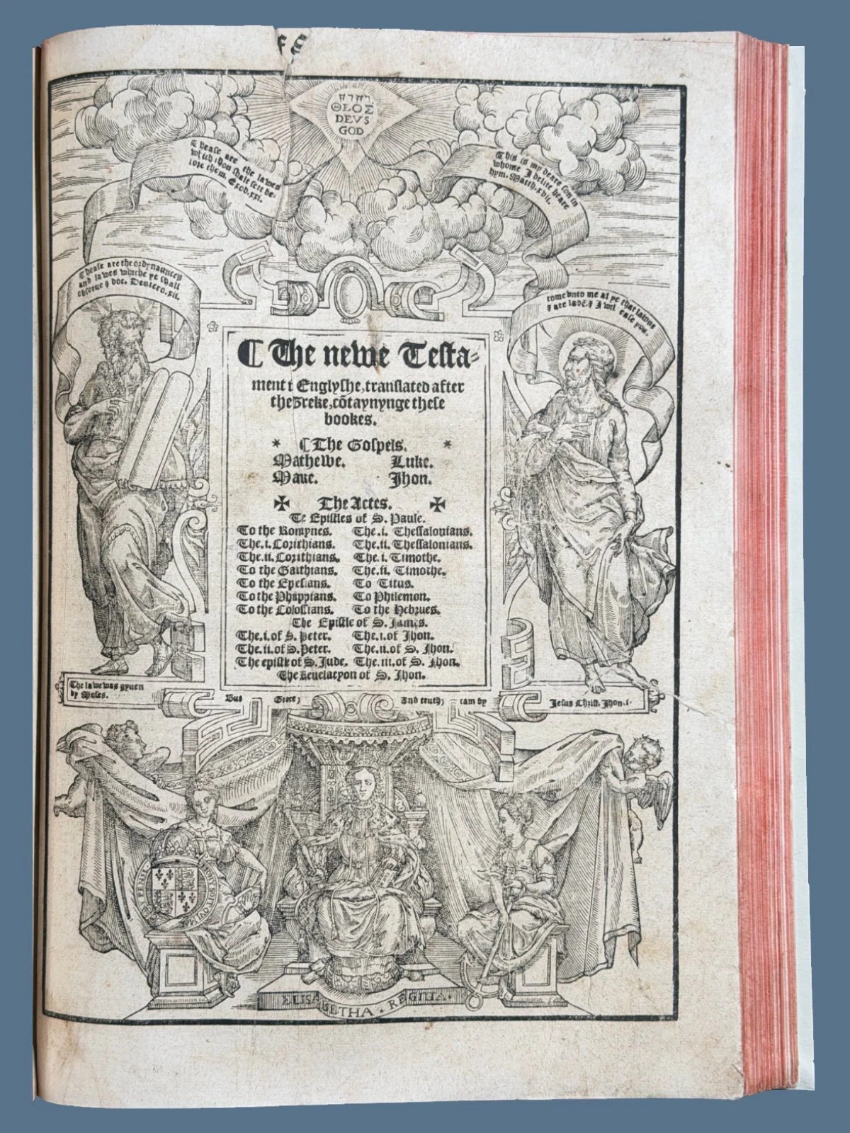 New Testament Title Page of the Great Bible